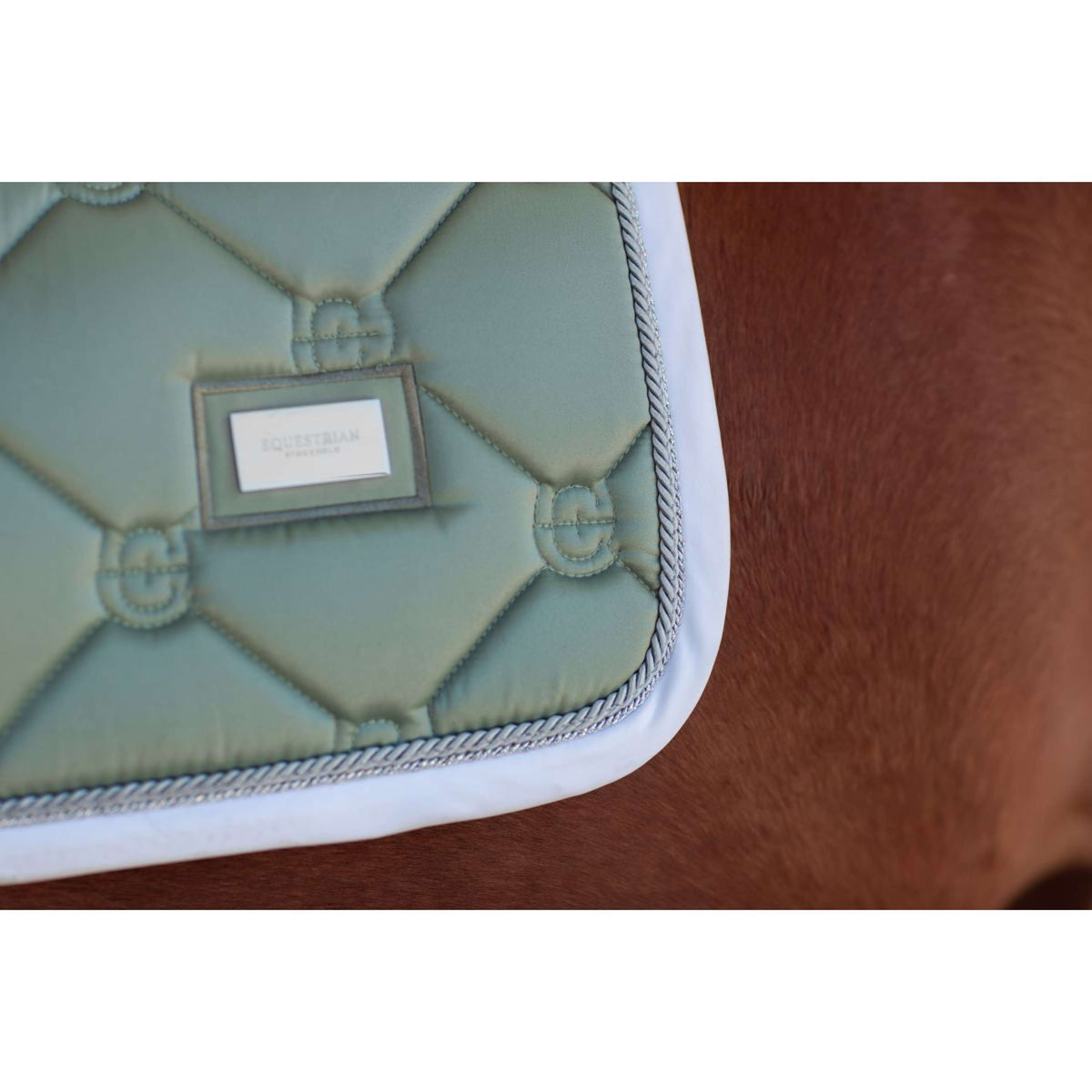 Equestrian Stockholm Zadeldekje Springen Pistachio White