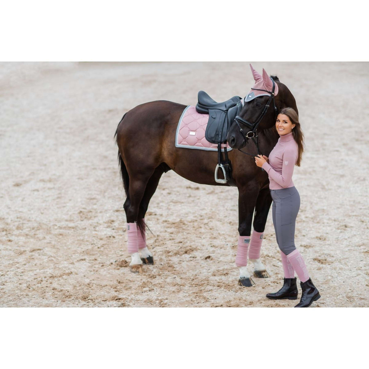 Equestrian Stockholm Bandages Roze