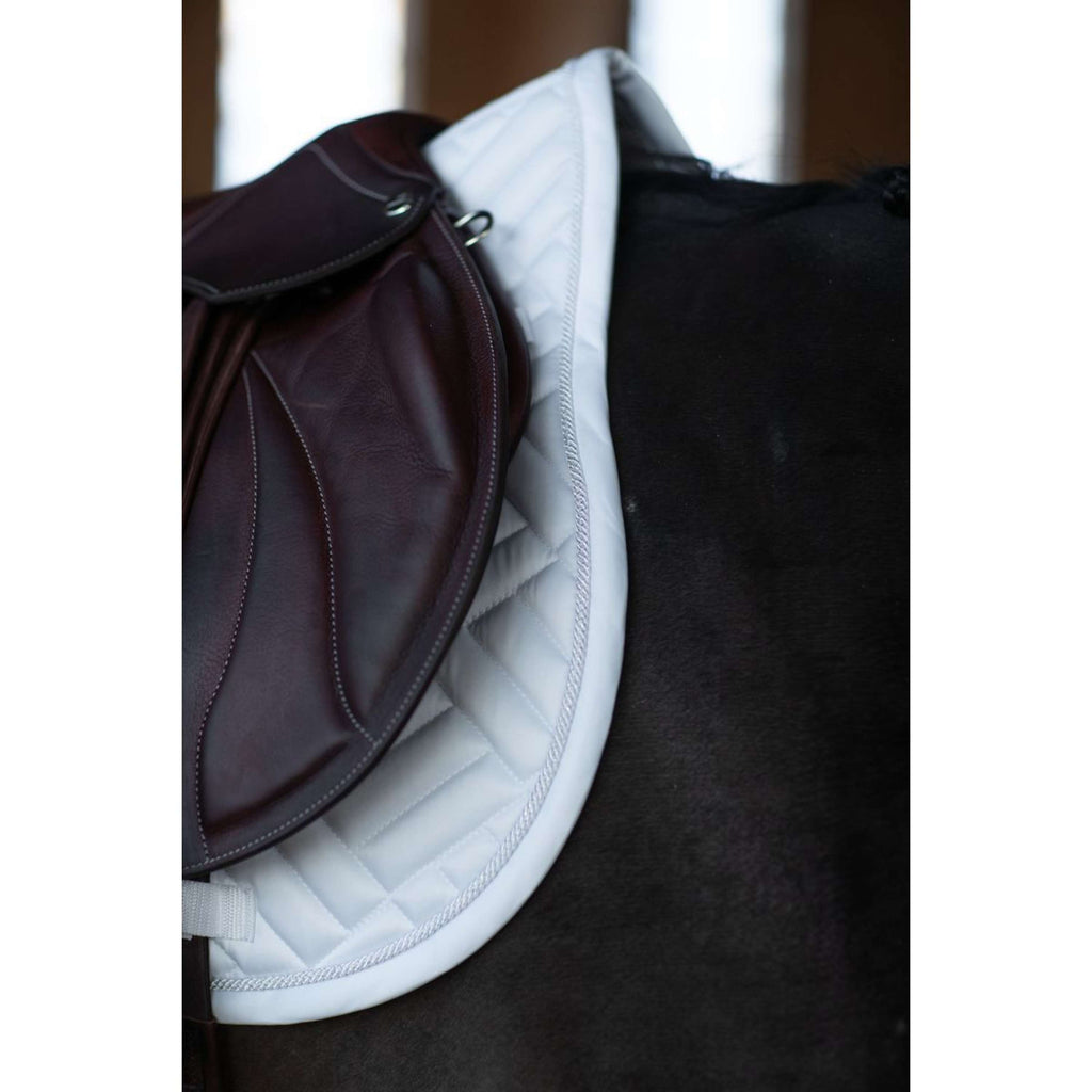 Equestrian Stockholm Zadeldekje Modern Springen White Silver