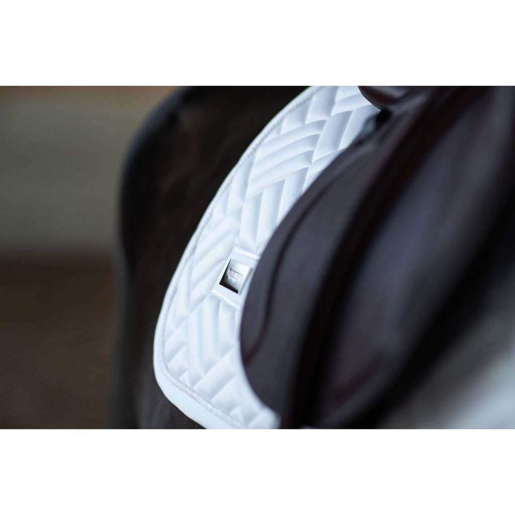Equestrian Stockholm Zadeldekje Modern Springen White Silver