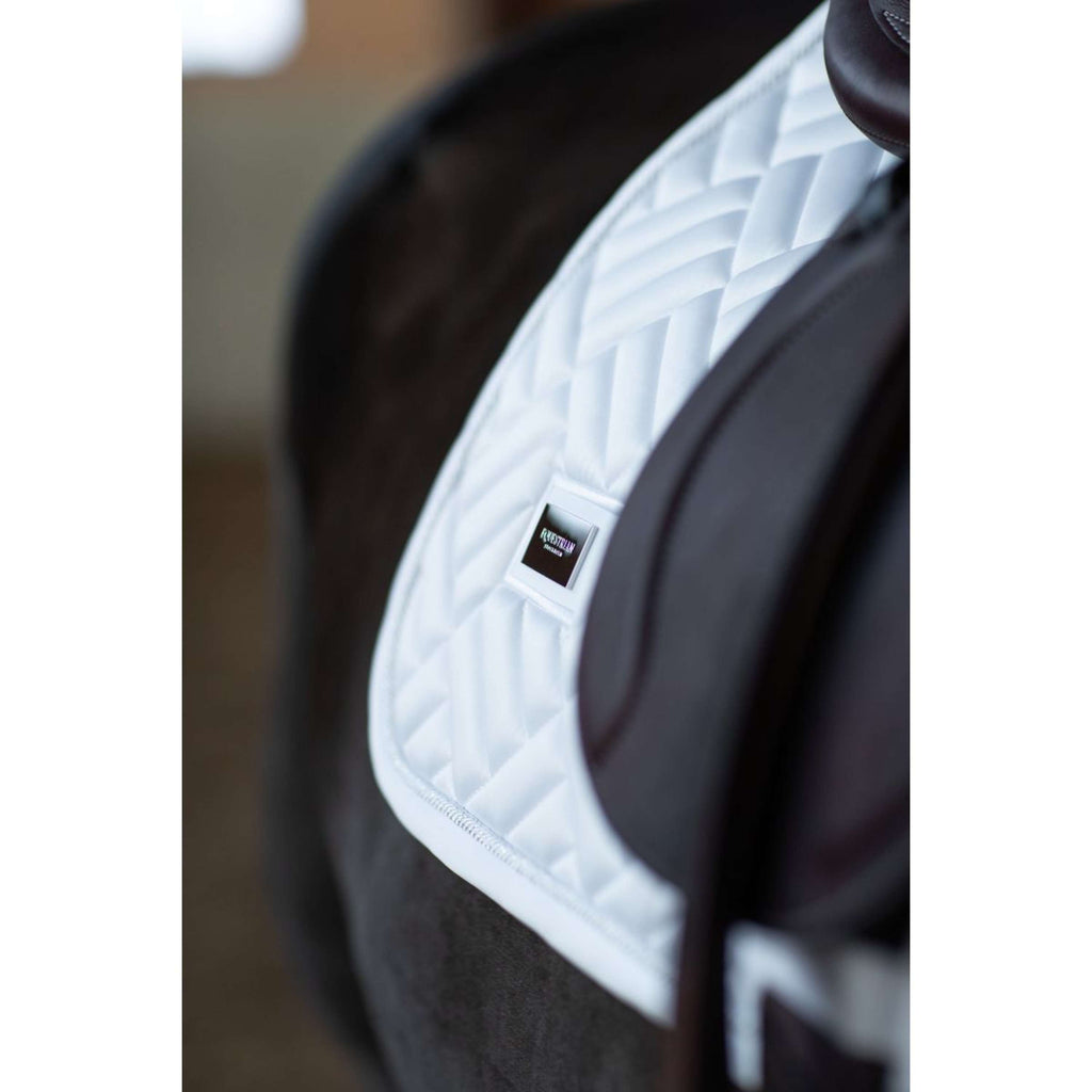 Equestrian Stockholm Zadeldekje Modern Springen White Silver