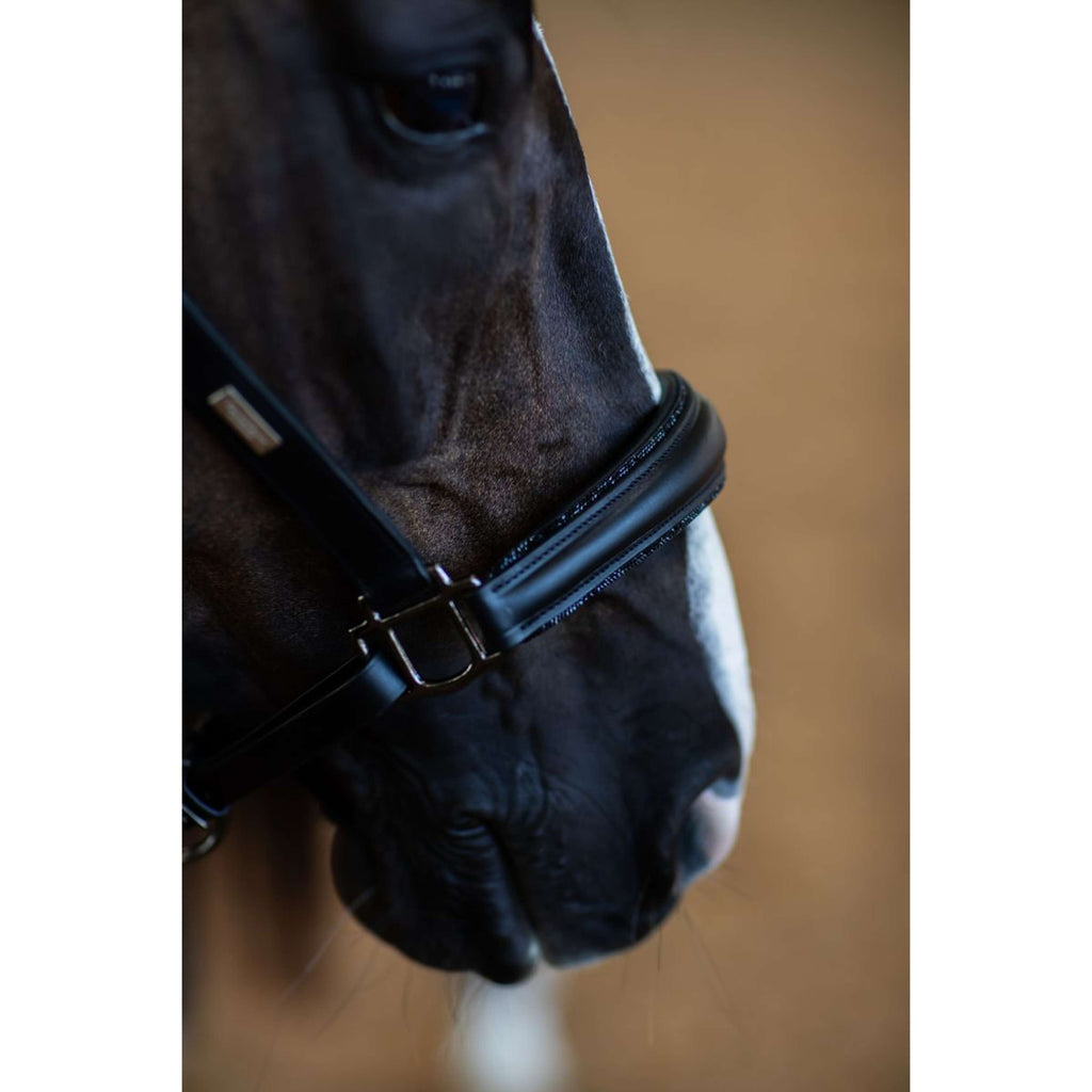 Equestrian Stockholm Halster Glimmer Anatomic Leather Zwart