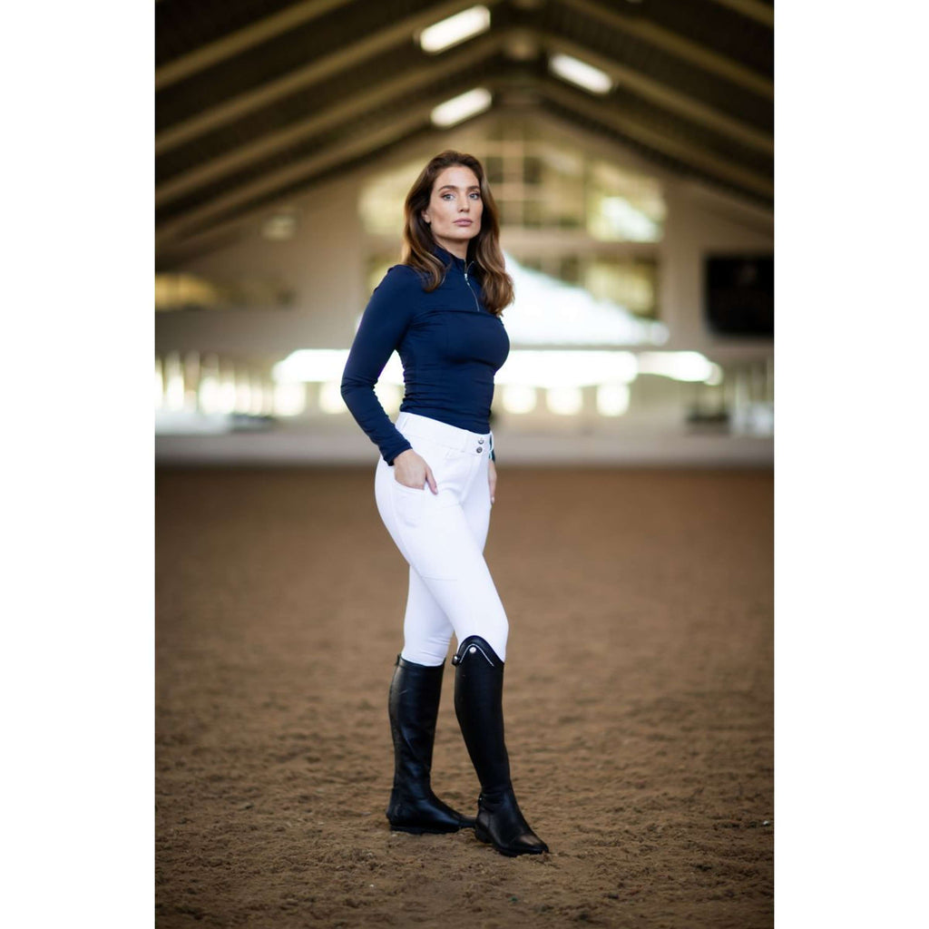 Equestrian Stockholm Rijbroek Elite Dressage Wit