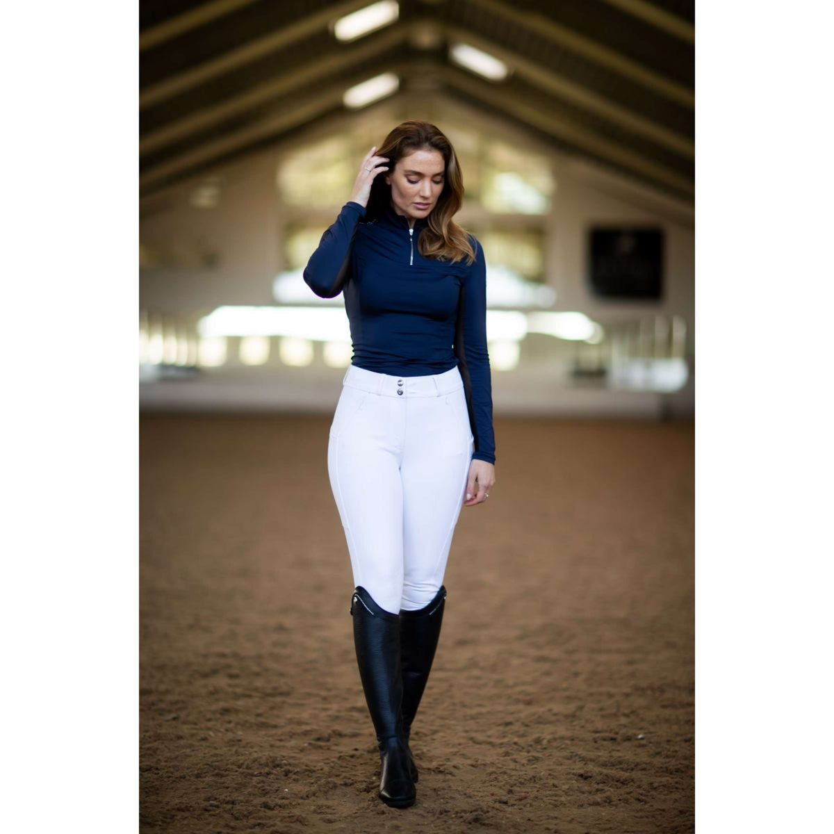Equestrian Stockholm Rijbroek Elite Dressage Wit