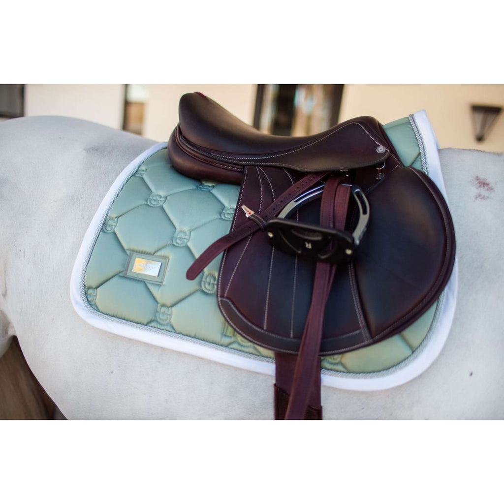 Equestrian Stockholm Zadeldekje Springen Pistachio White