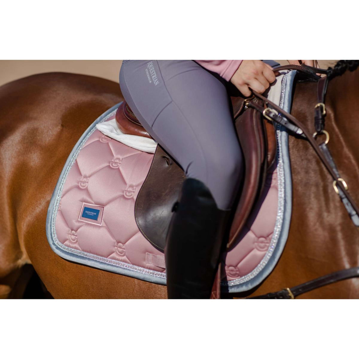 Equestrian Stockholm Zadeldekje Springen Pink Pearl