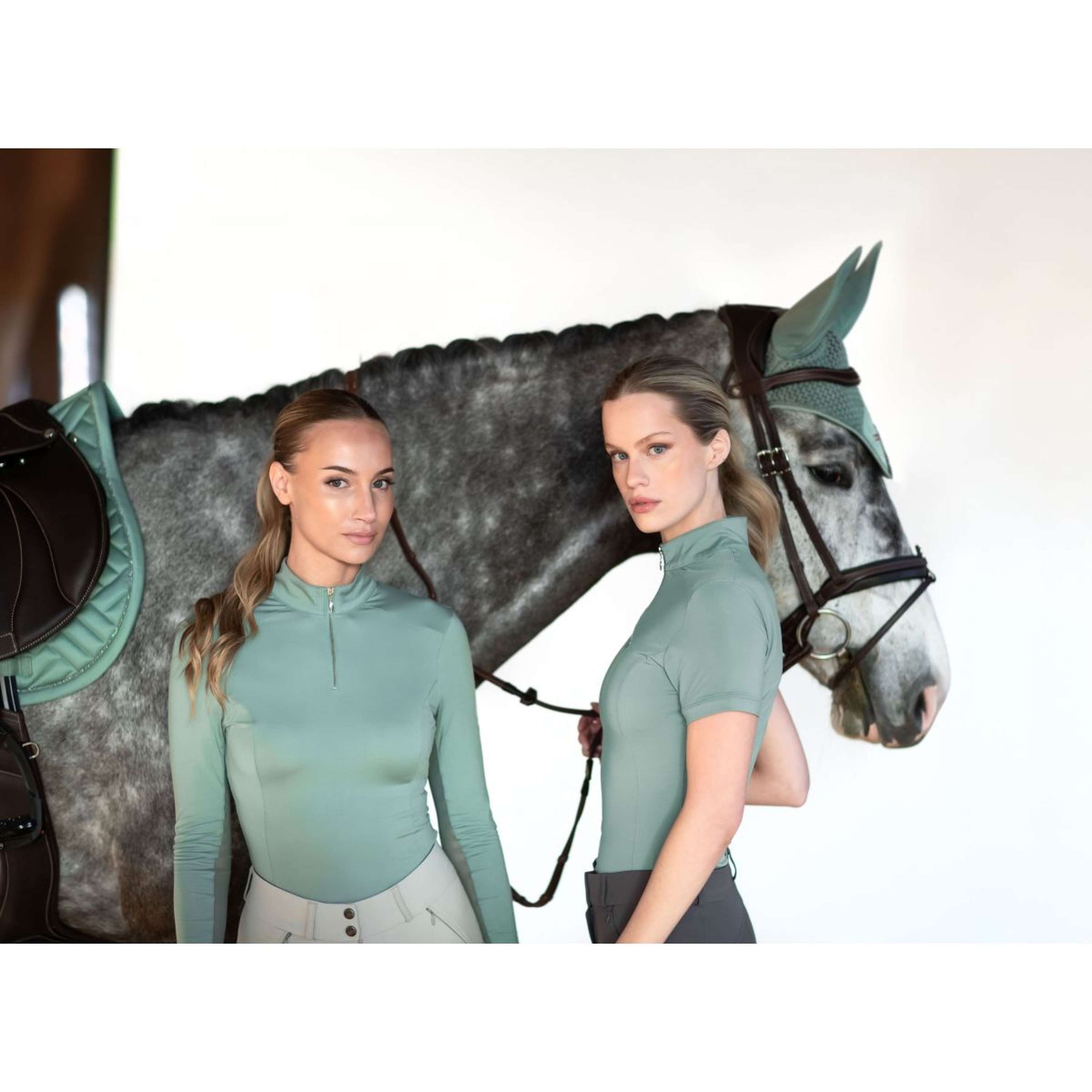 Equestrian Stockholm Shirt UV Protection Mint Green Equestrian Stockholm Shirt UV Protection Mint Green