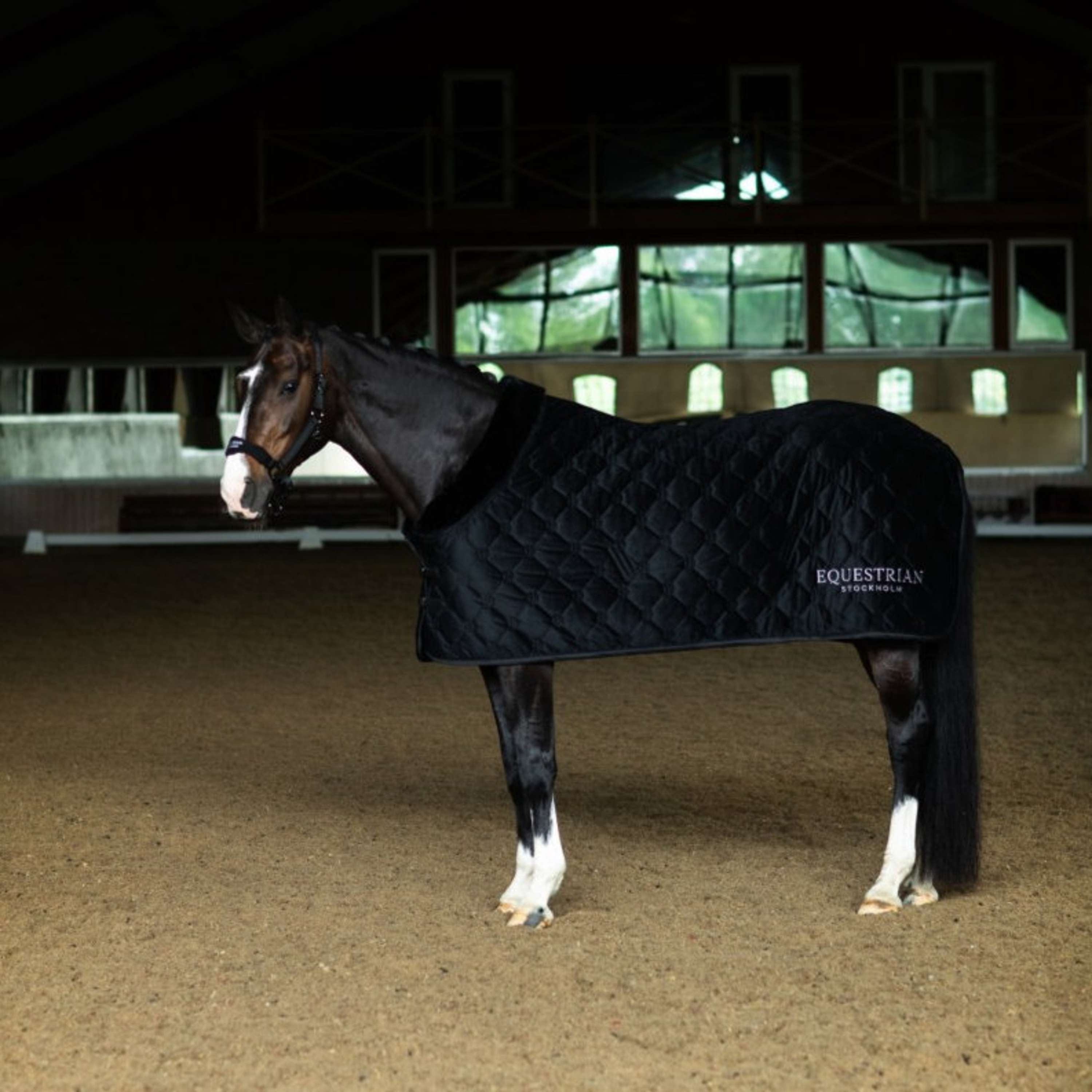 Equestrian Stockholm Fleecedeken Velvet Zwart