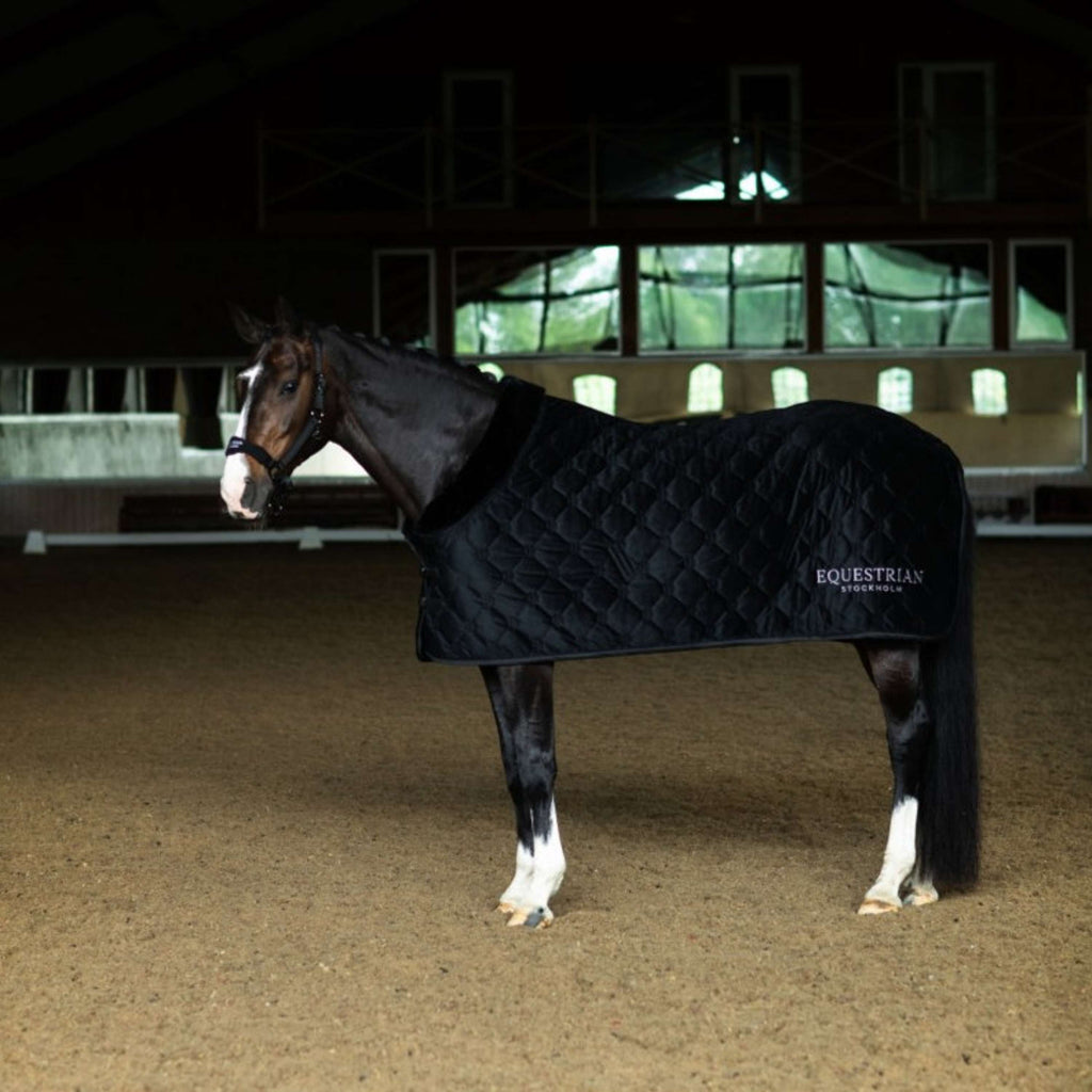 Equestrian Stockholm Fleecedeken Velvet Zwart