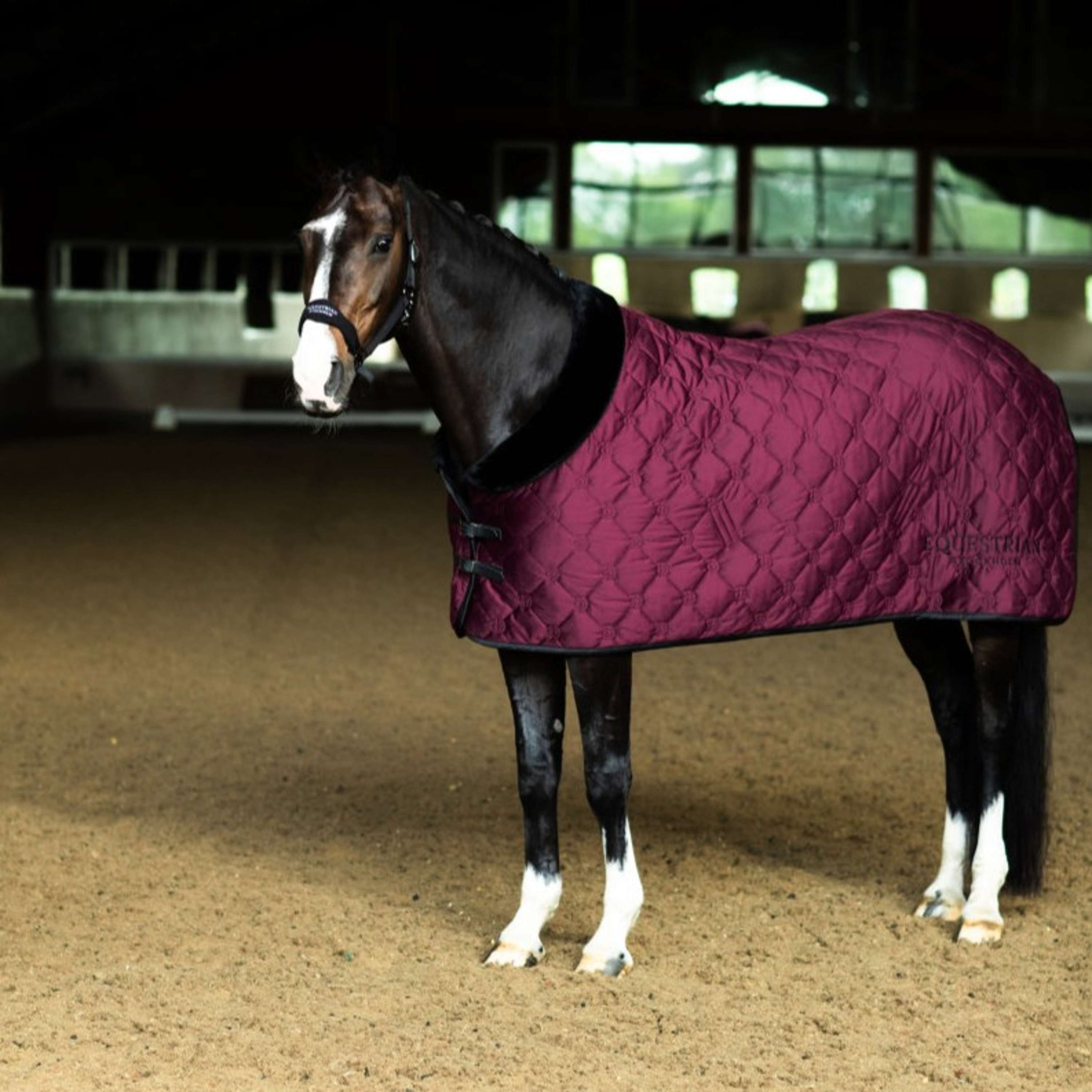 Equestrian Stockholm Fleecedeken Velvet Merlot