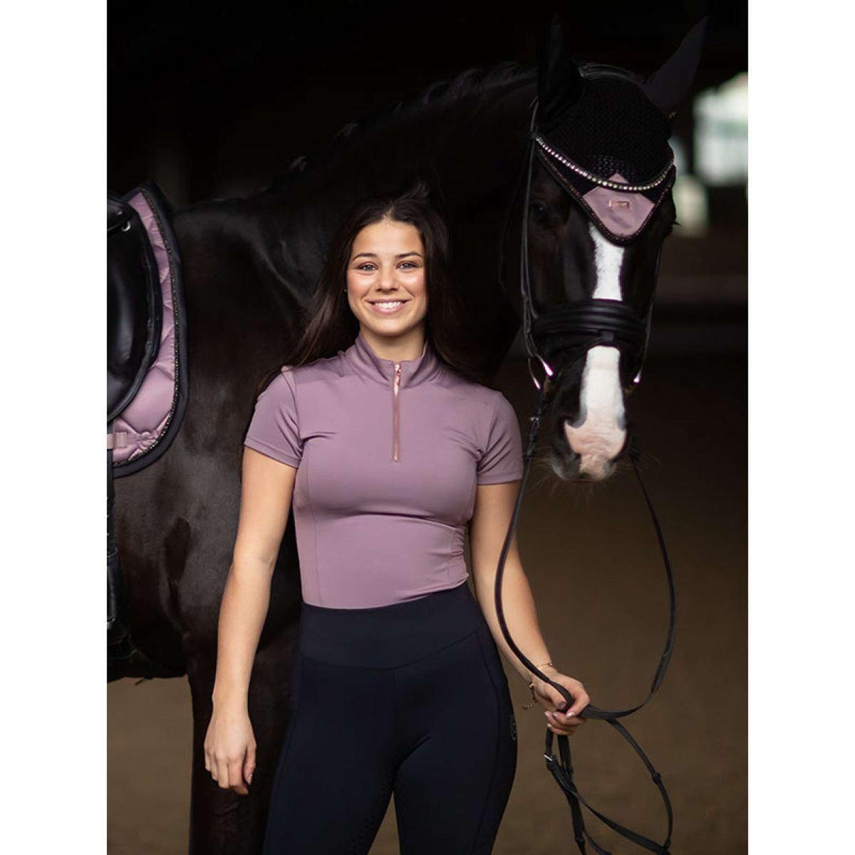 Equestrian Stockholm Shirt Illusion Anemone