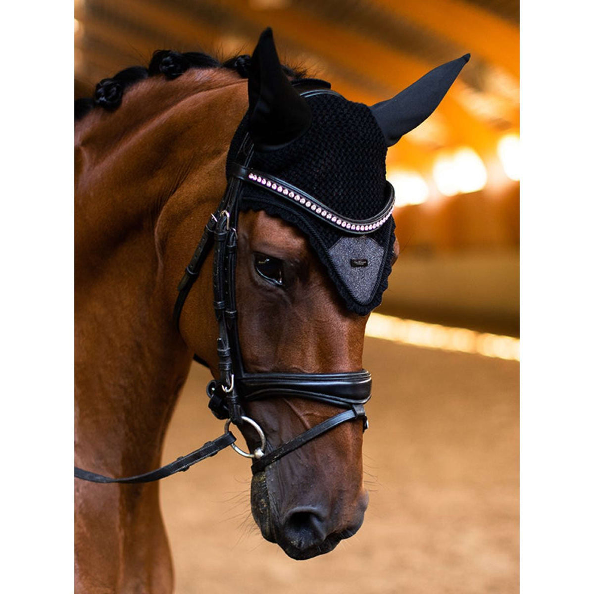 Equestrian Stockholm Oornetje All Black Glimmer