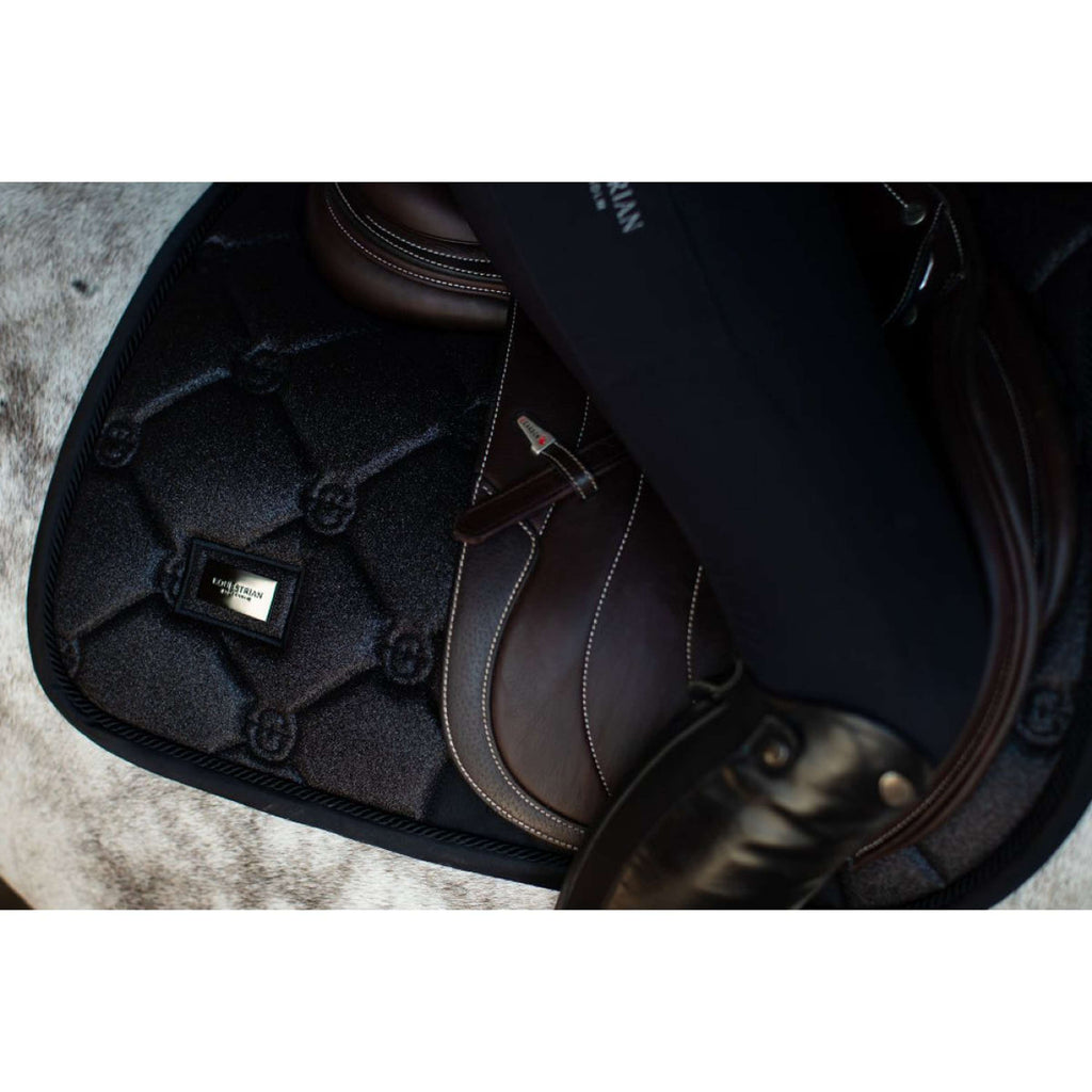 Equestrian Stockholm Zadeldekje Springen All Black Glimmer