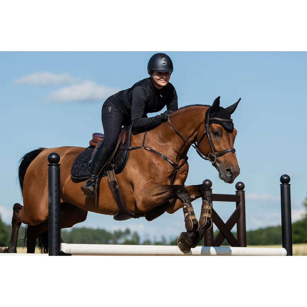 Equestrian Stockholm Zadeldekje Springen All Black Glimmer