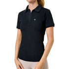 Equestrian Stockholm Poloshirt Zip Zwart