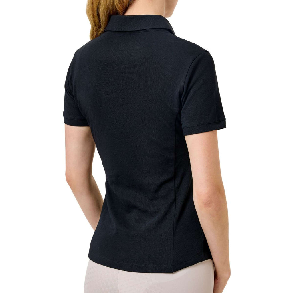 Equestrian Stockholm Poloshirt Zip Zwart