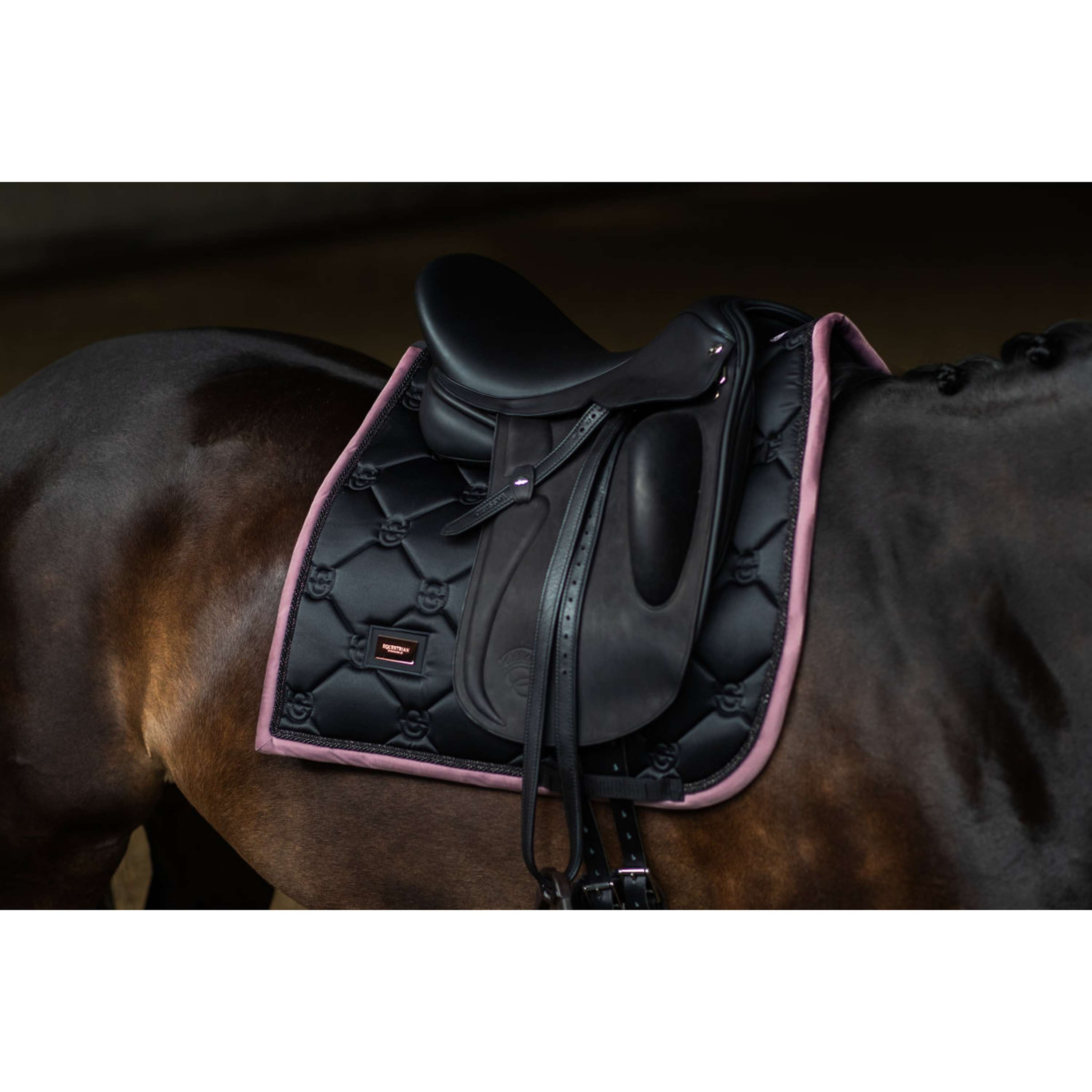 Equestrian Stockholm Zadeldekje Dressuur Zwart/Blush