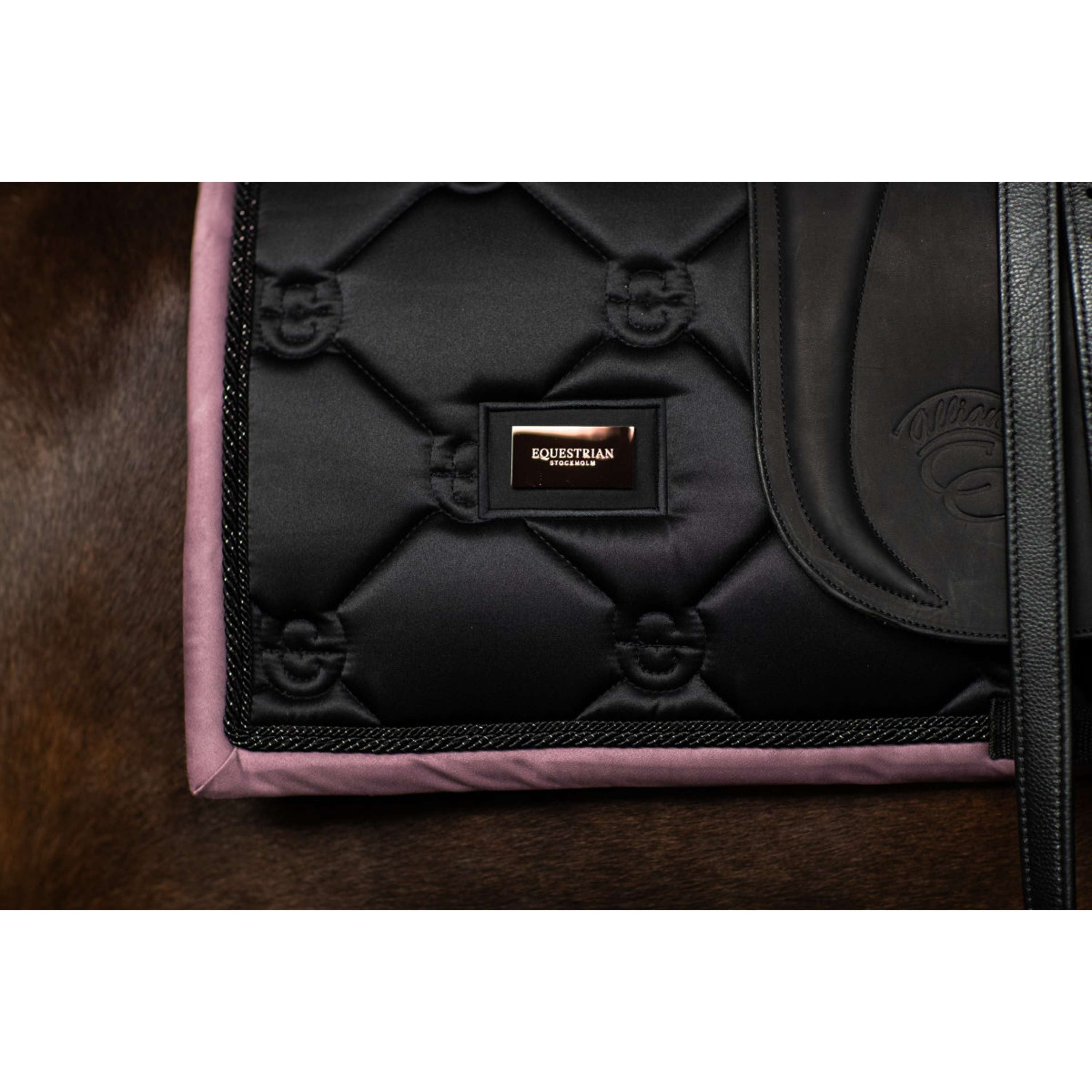 Equestrian Stockholm Zadeldekje Dressuur Zwart/Blush