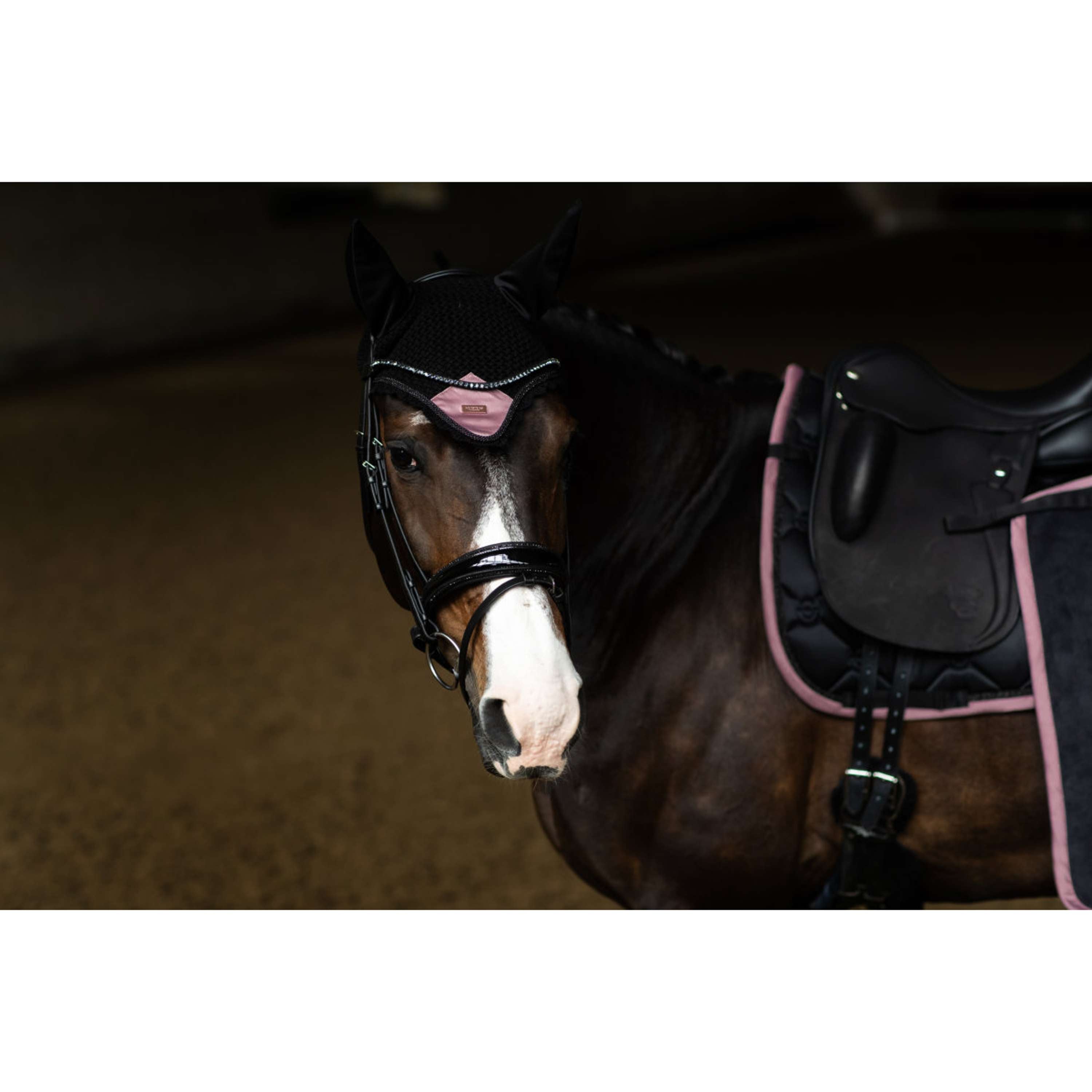 Equestrian Stockholm Zadeldekje Dressuur Zwart/Blush