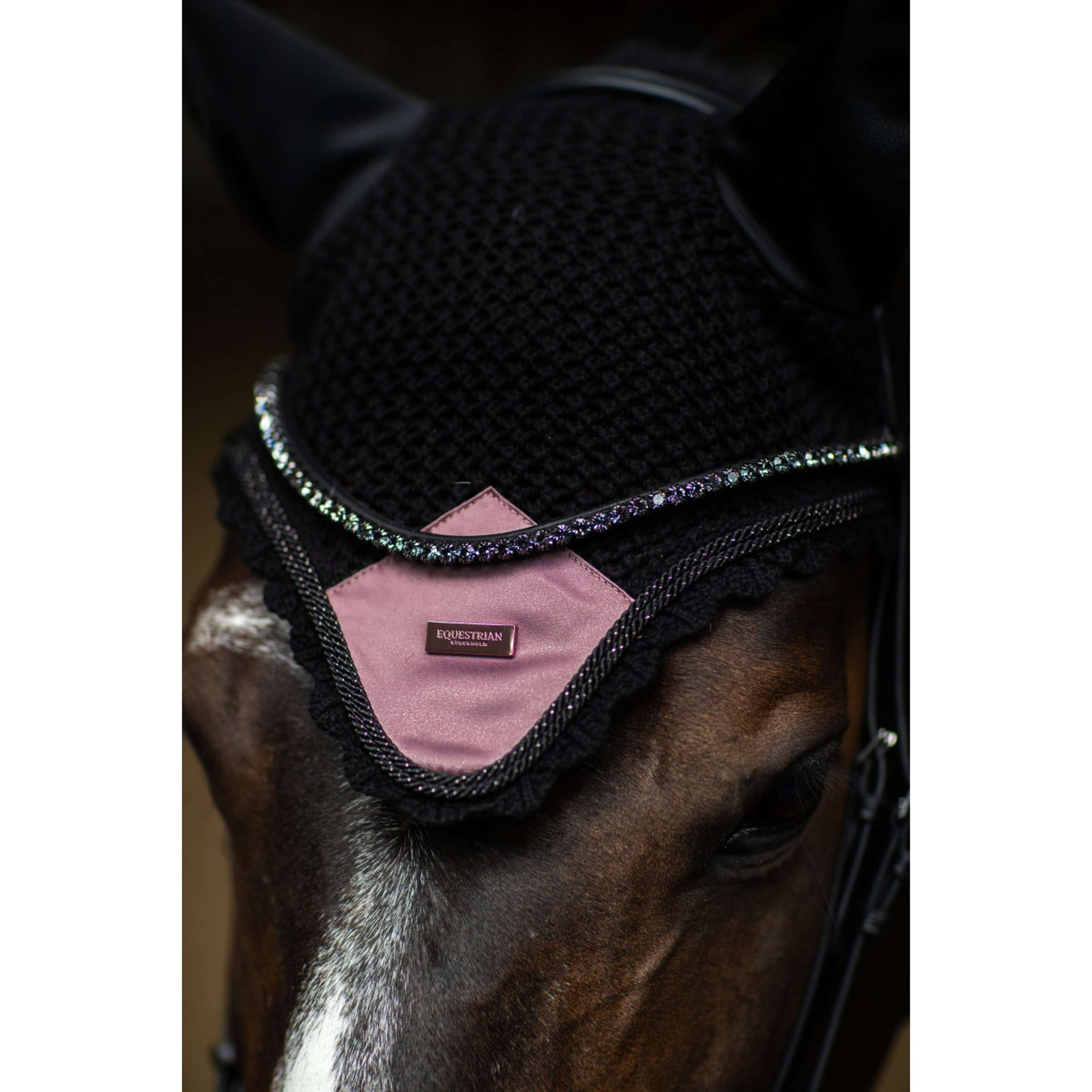 Equestrian Stockholm Oornetje Zwart/Blush