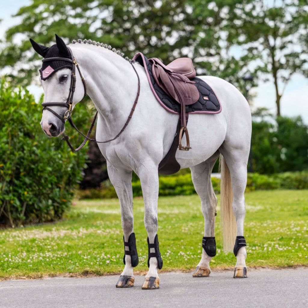Equestrian Stockholm Zadeldekje Springen Zwart/Blush