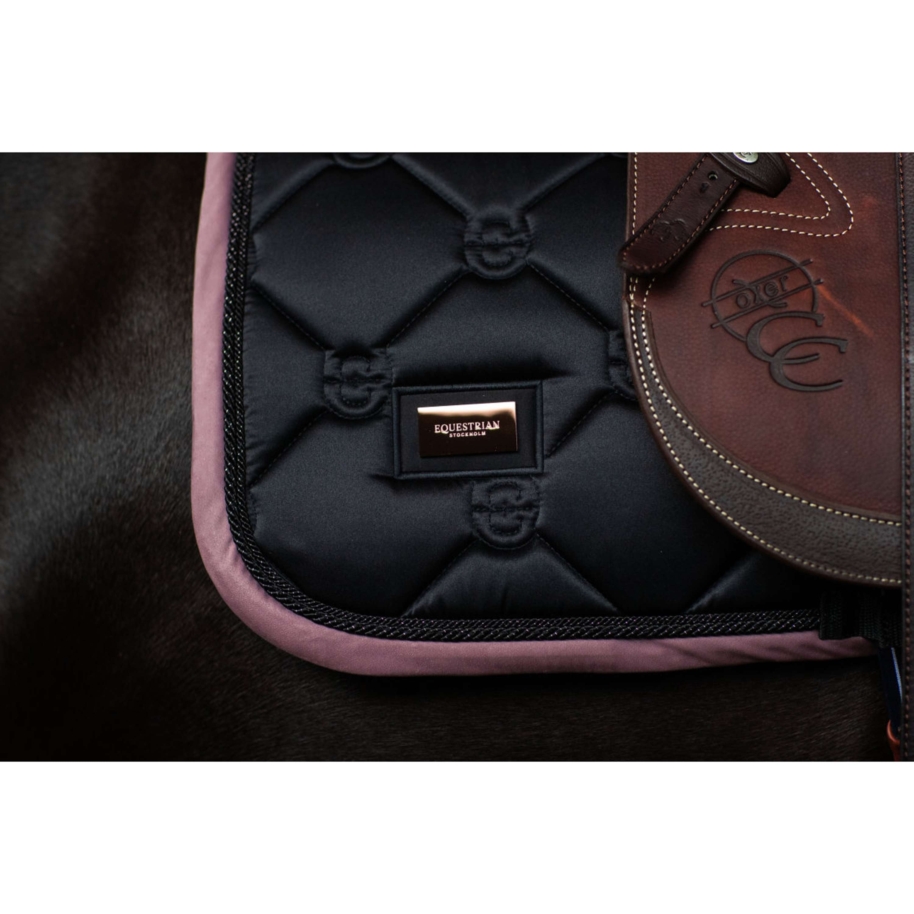 Equestrian Stockholm Zadeldekje Springen Zwart/Blush