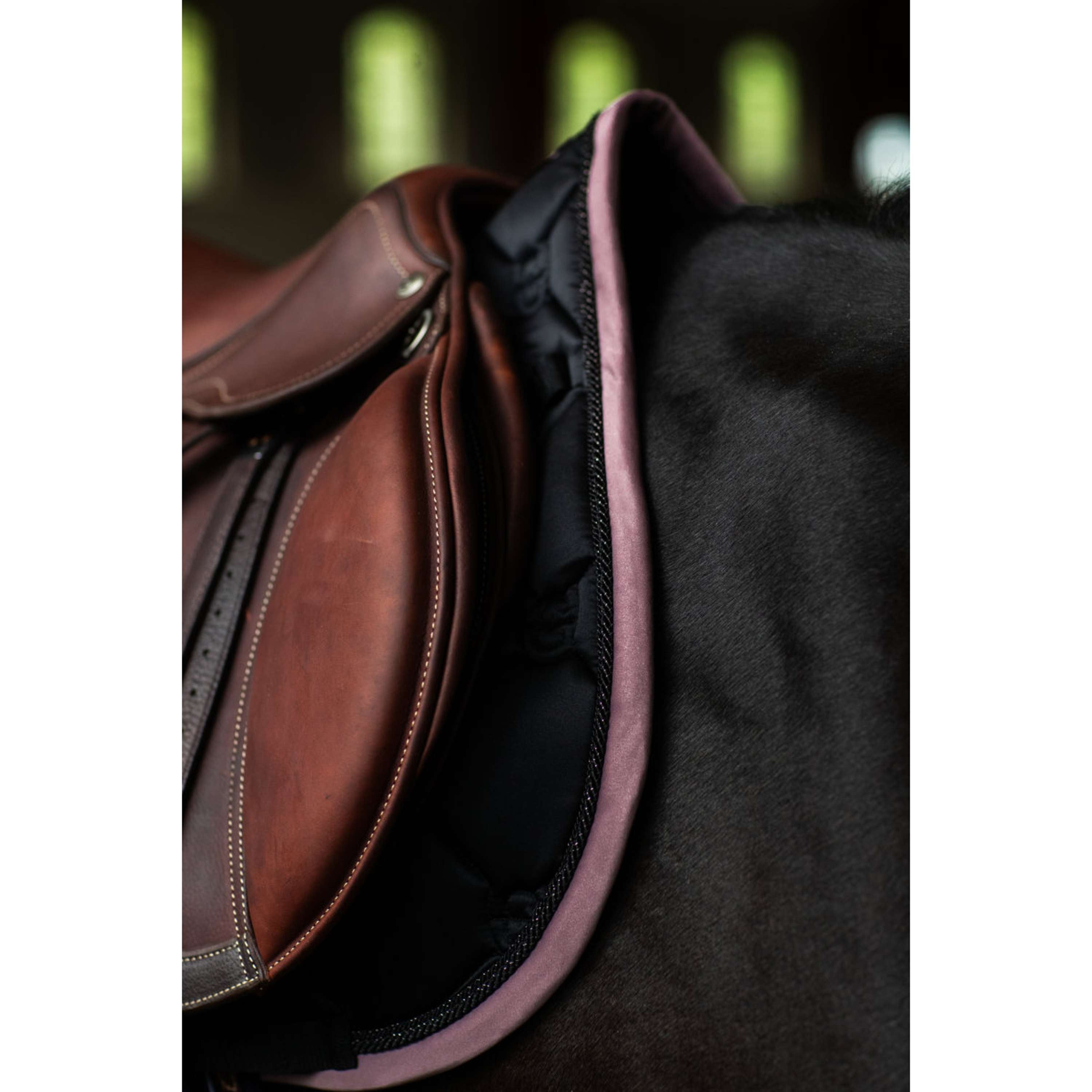 Equestrian Stockholm Zadeldekje Springen Zwart/Blush