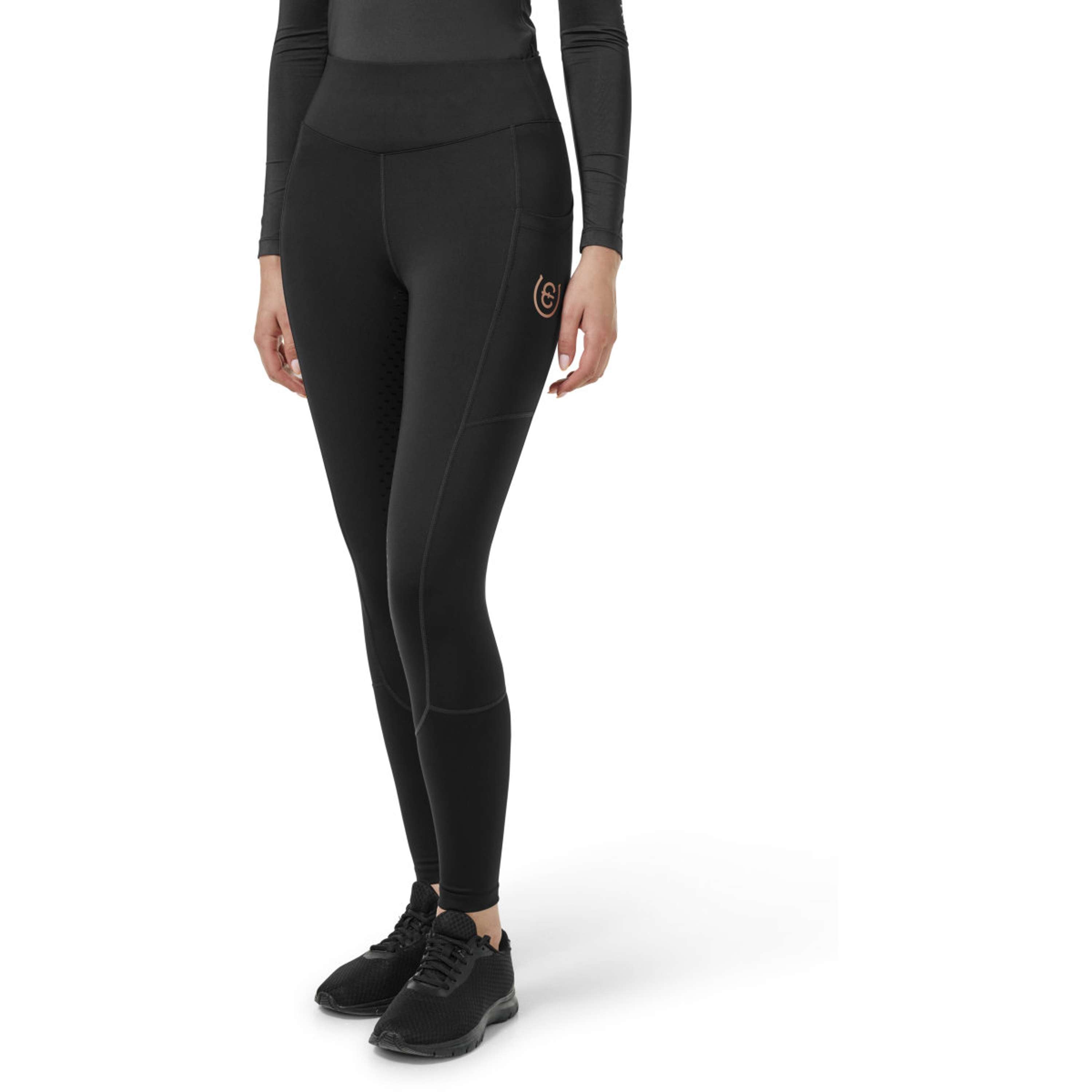 Equestrian Stockholm Rijlegging Movement Full Grip Zwart/Blush