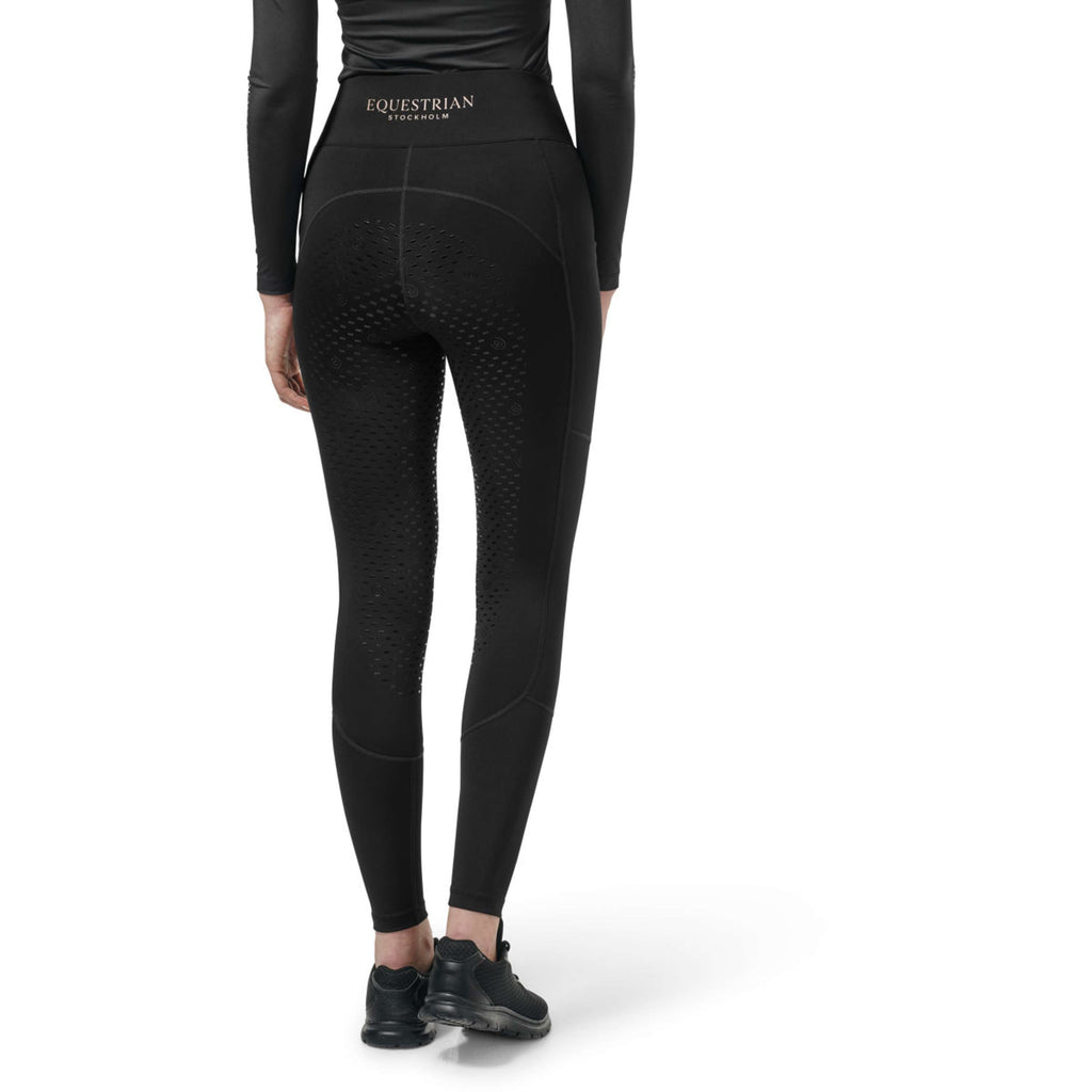 Equestrian Stockholm Rijlegging Movement Full Grip Zwart/Blush