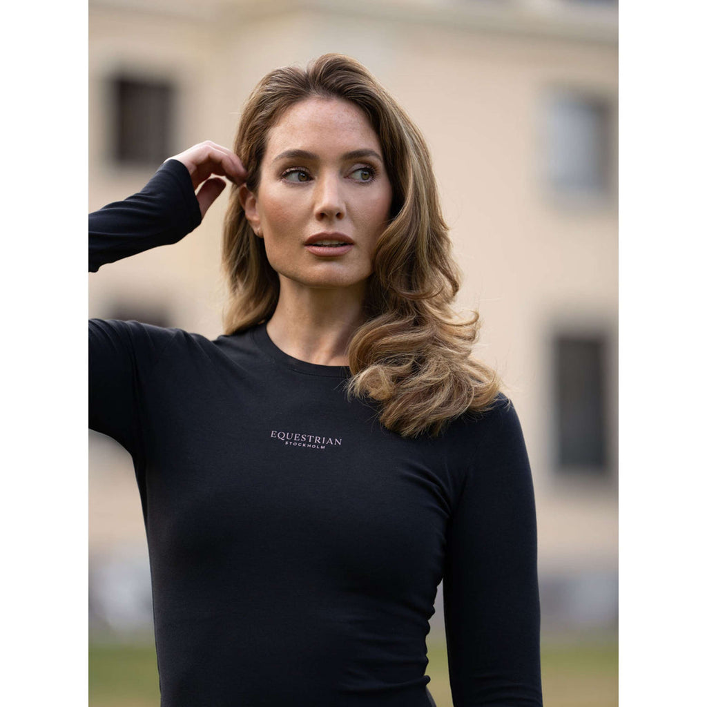 Equestrian Stockholm Shirt Soft Cotton Zwart/Blush