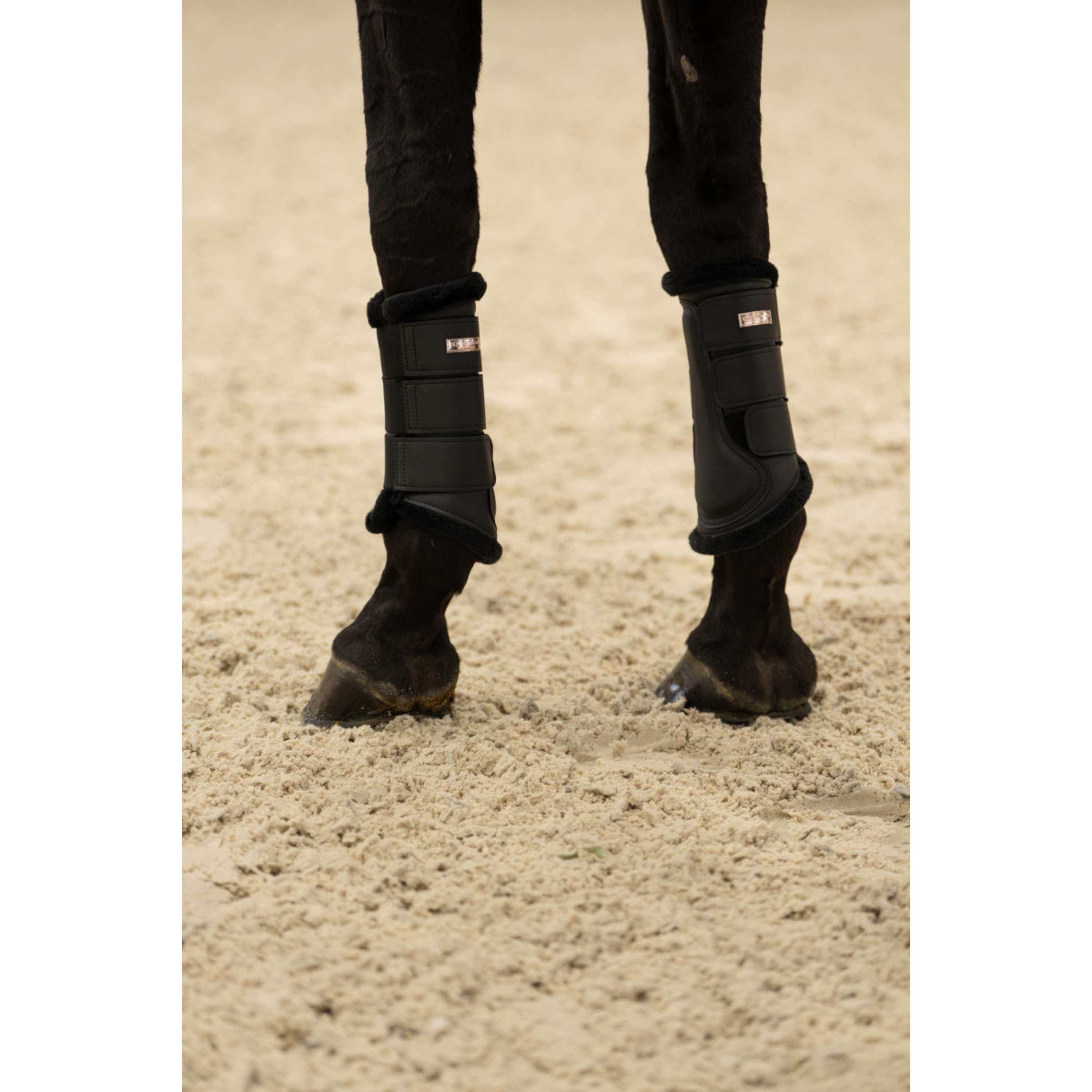Equestrian Stockholm Beenbeschermers Zwart/Blush