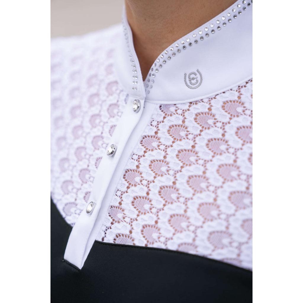 Equestrian Stockholm Wedstrijdshirt Crystal Champion Zwart