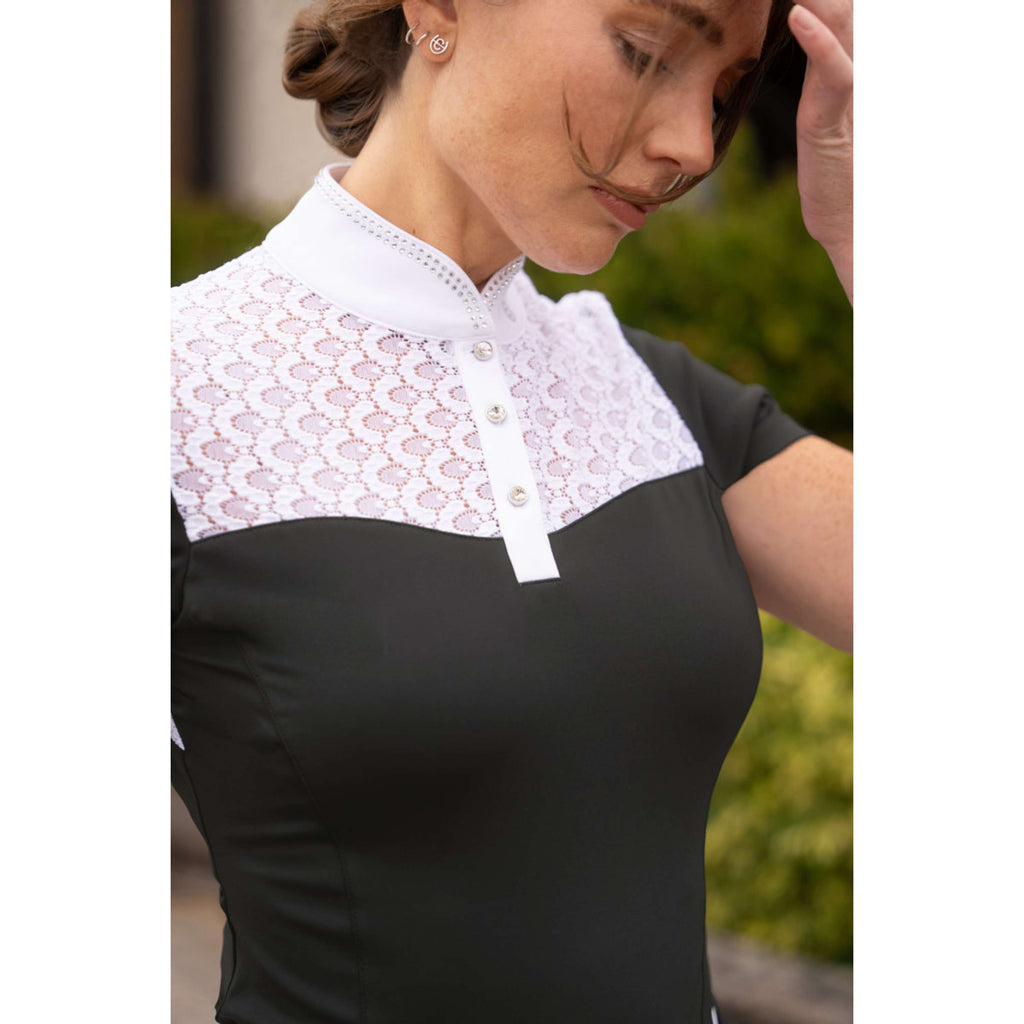 Equestrian Stockholm Wedstrijdshirt Crystal Champion Zwart