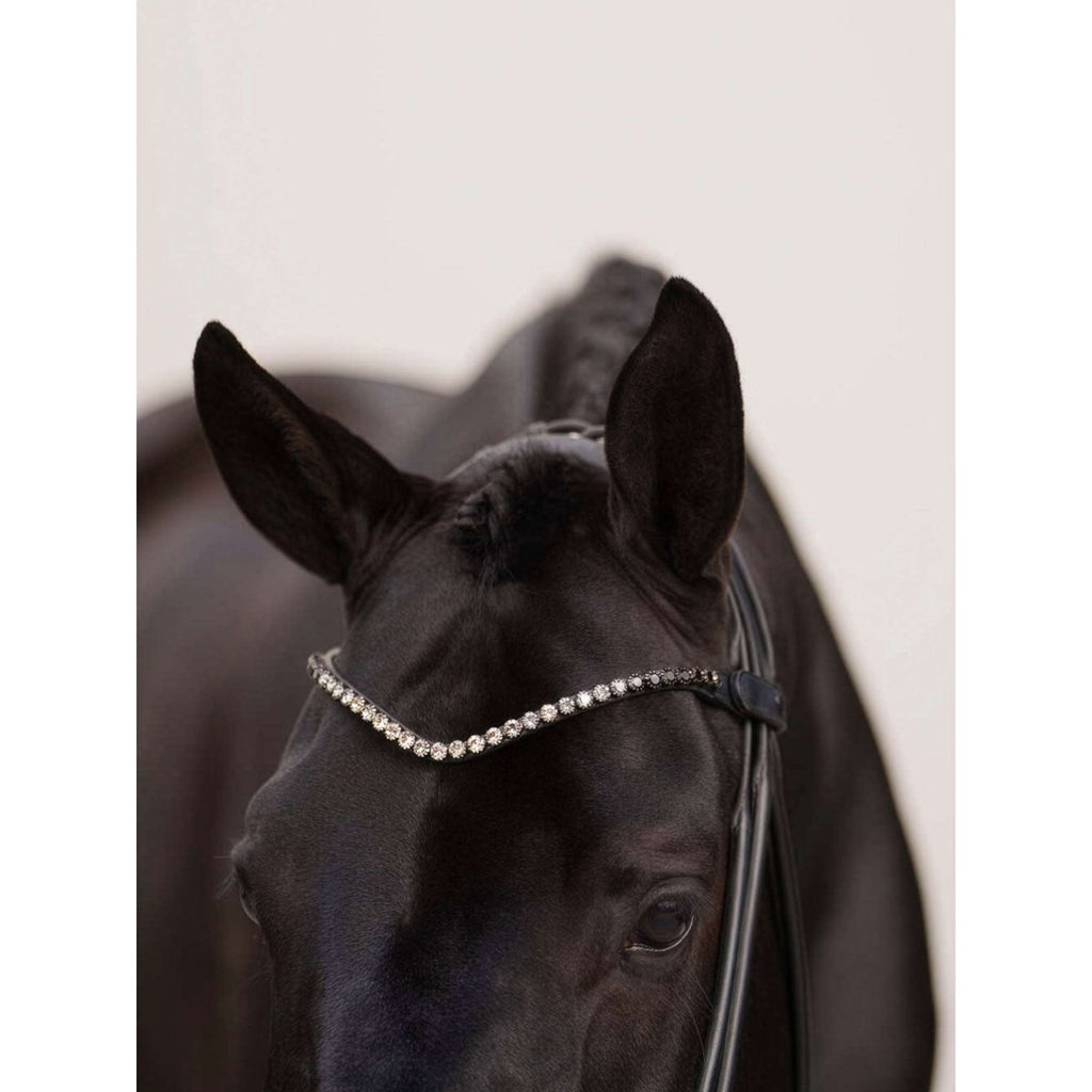 Equestrian Stockholm Frontriem Faded 8mm Zwart