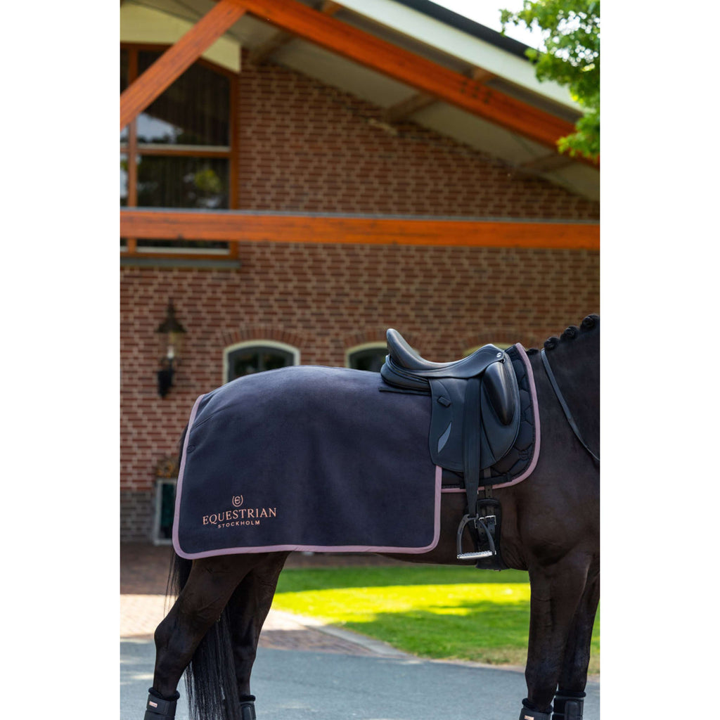 Equestrian Stockholm Quarter Sheet Heavy Fleece Zwart/Blush