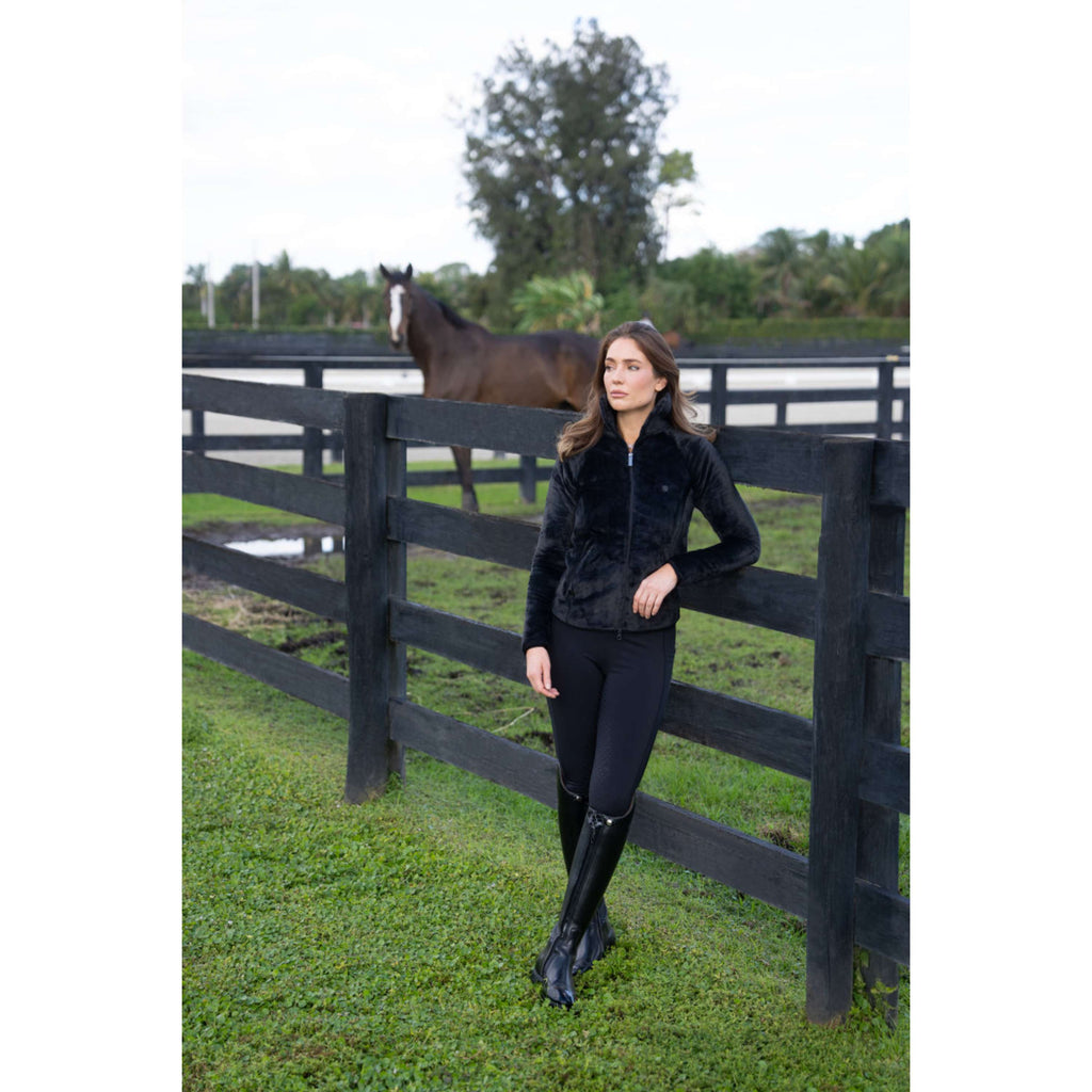Equestrian Stockholm Fleecejack Velvet Zwart