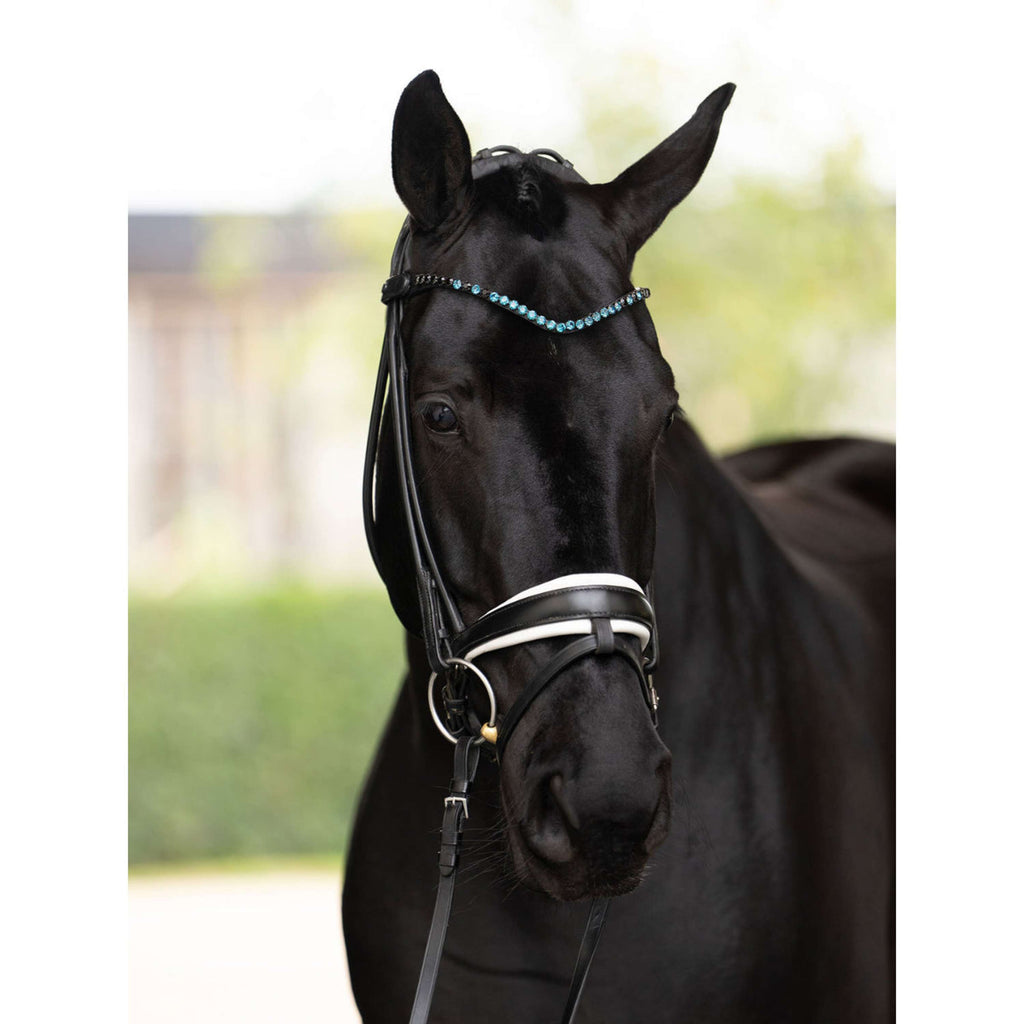 Equestrian Stockholm Frontriem Faded 8mm Blue Meadow