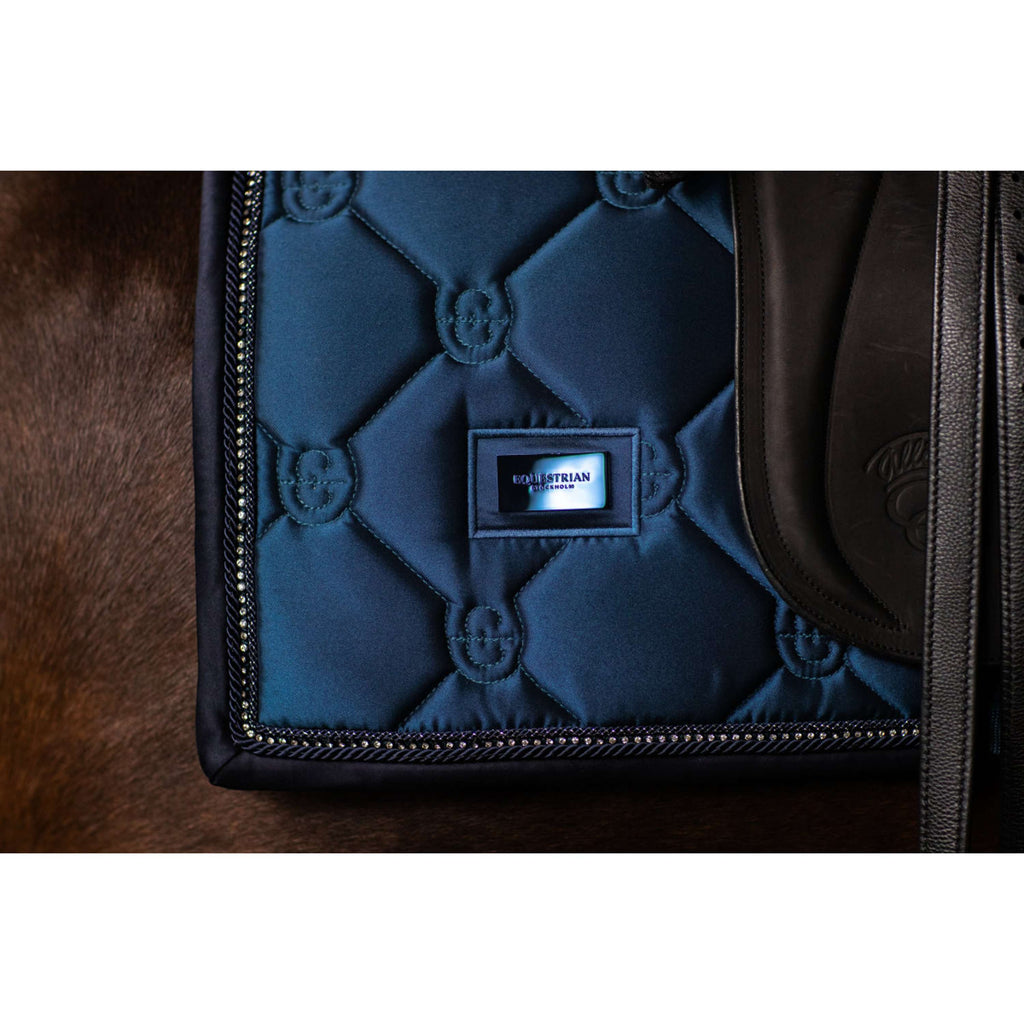 Equestrian Stockholm Zadeldekje Crystal Shine Dressuur Blue Meadow