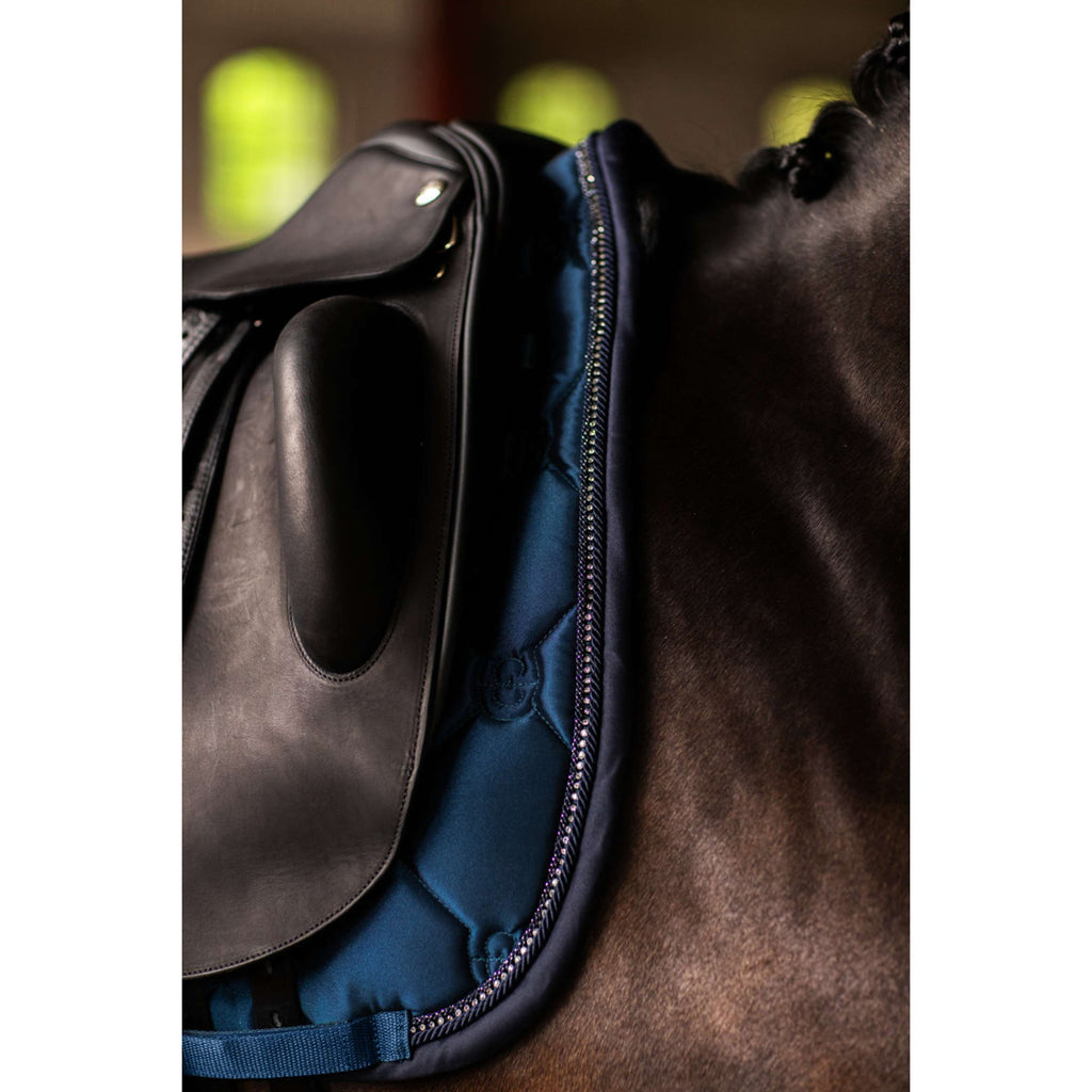 Equestrian Stockholm Zadeldekje Crystal Shine Dressuur Blue Meadow