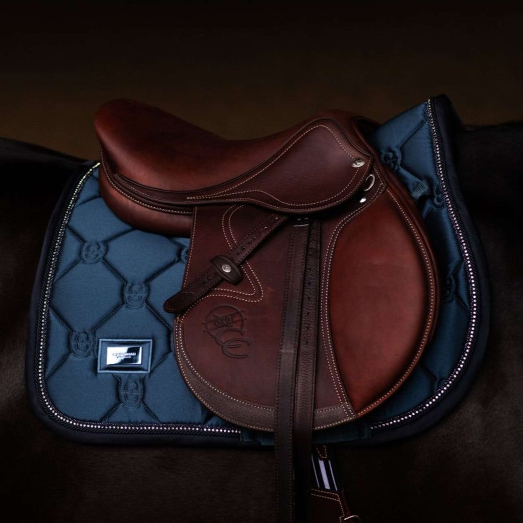 Equestrian Stockholm Zadeldekje Crystal Shine Springen Blue Meadow