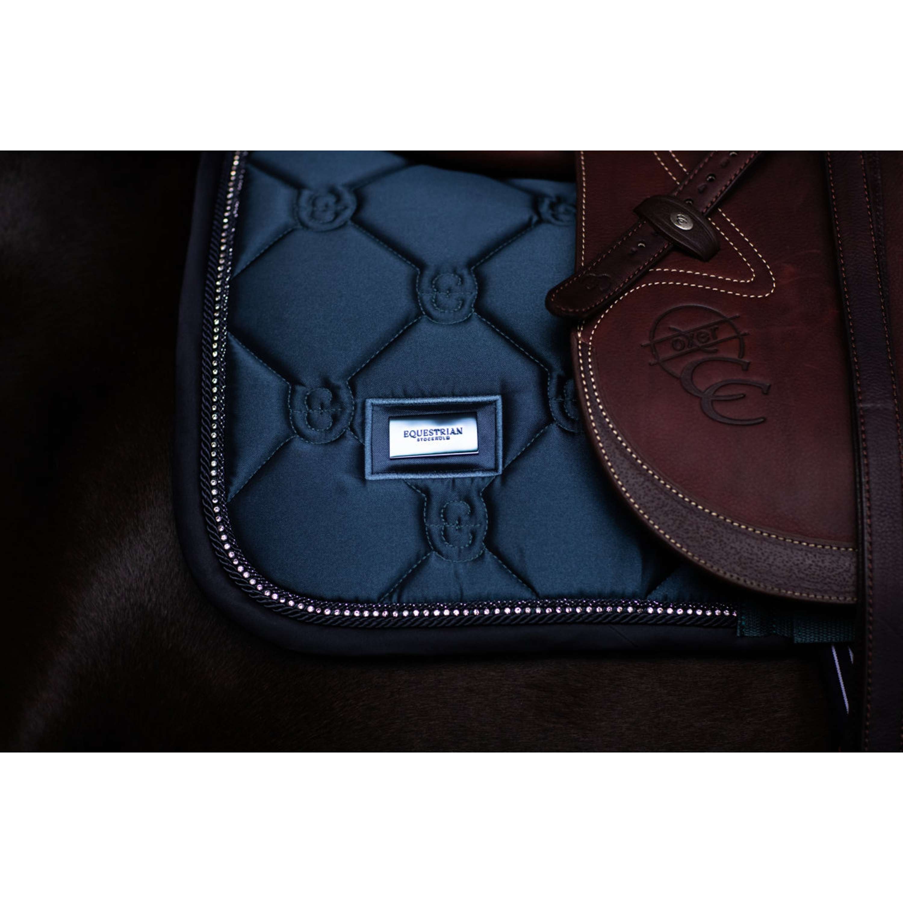 Equestrian Stockholm Zadeldekje Crystal Shine Springen Blue Meadow