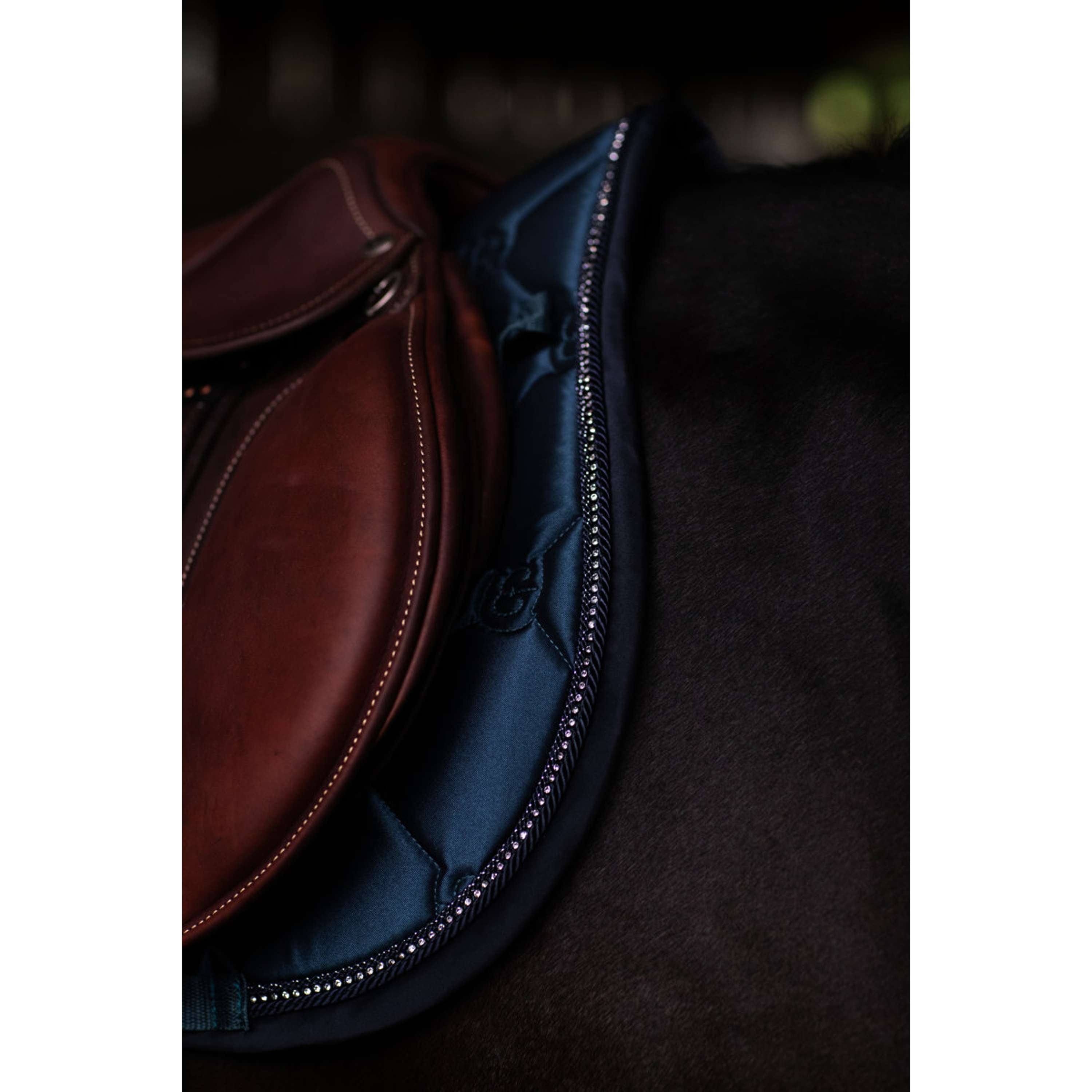 Equestrian Stockholm Zadeldekje Crystal Shine Springen Blue Meadow