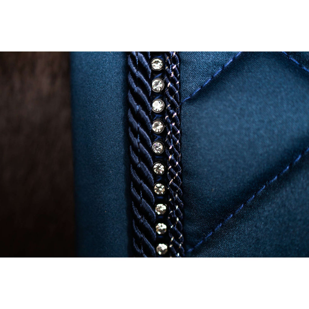 Equestrian Stockholm Zadeldekje Crystal Shine Dressuur Blue Meadow