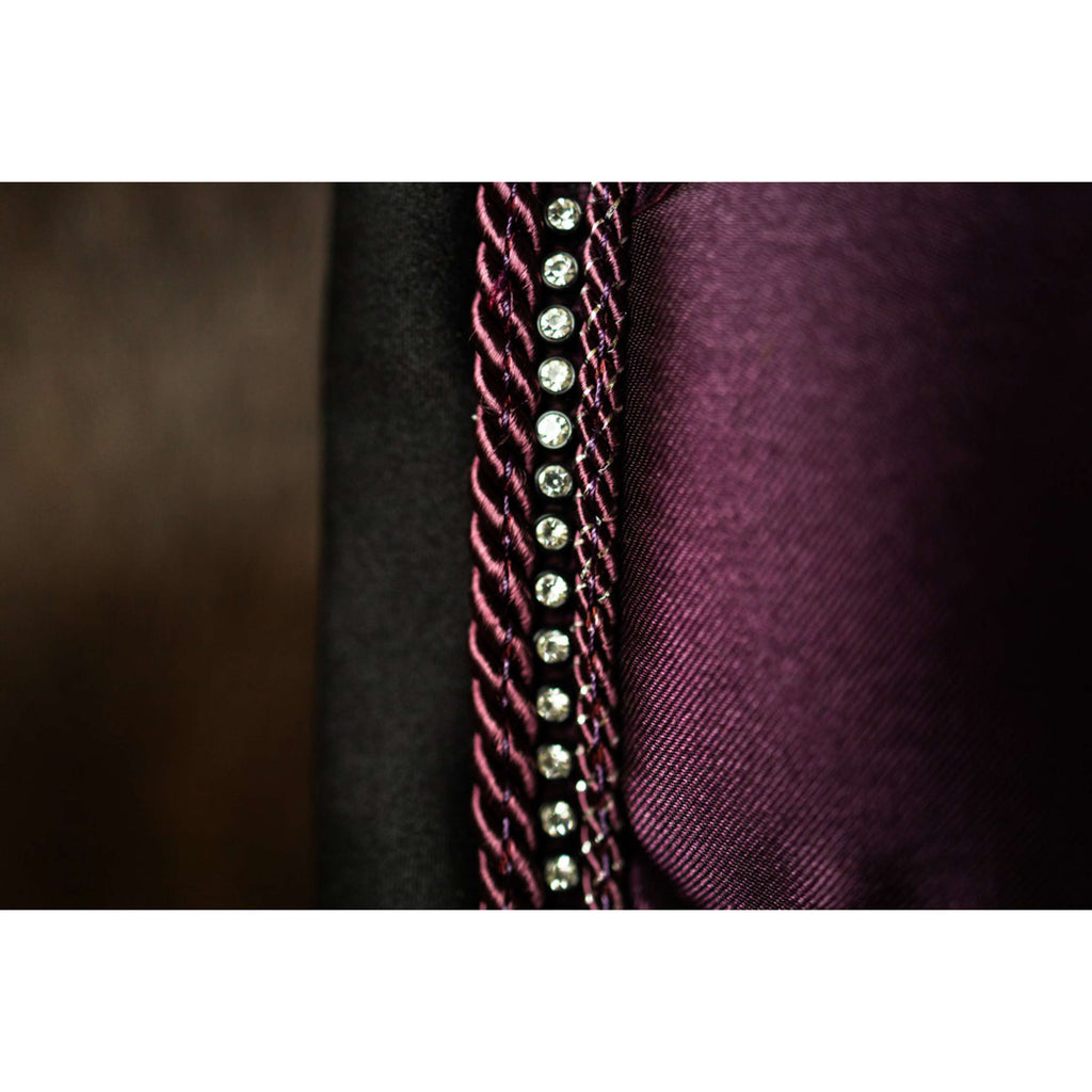 Equestrian Stockholm Zadeldekje Crystal Shine Springen Mauve Wine