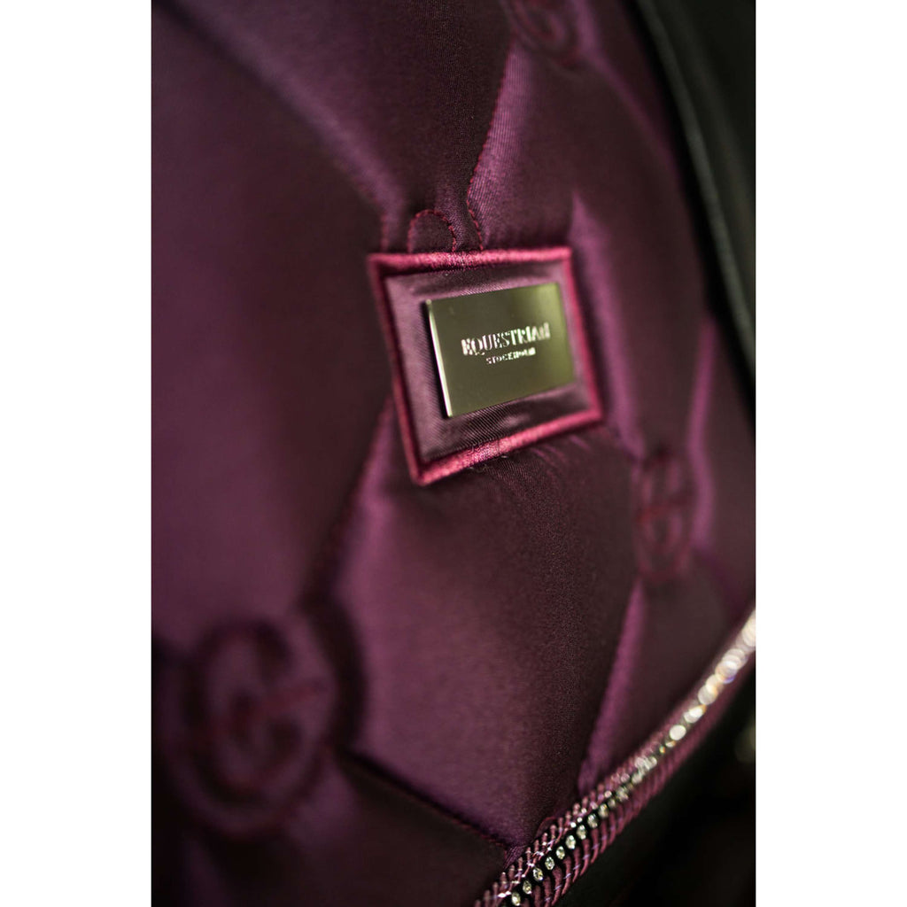 Equestrian Stockholm Zadeldekje Crystal Shine Springen Mauve Wine