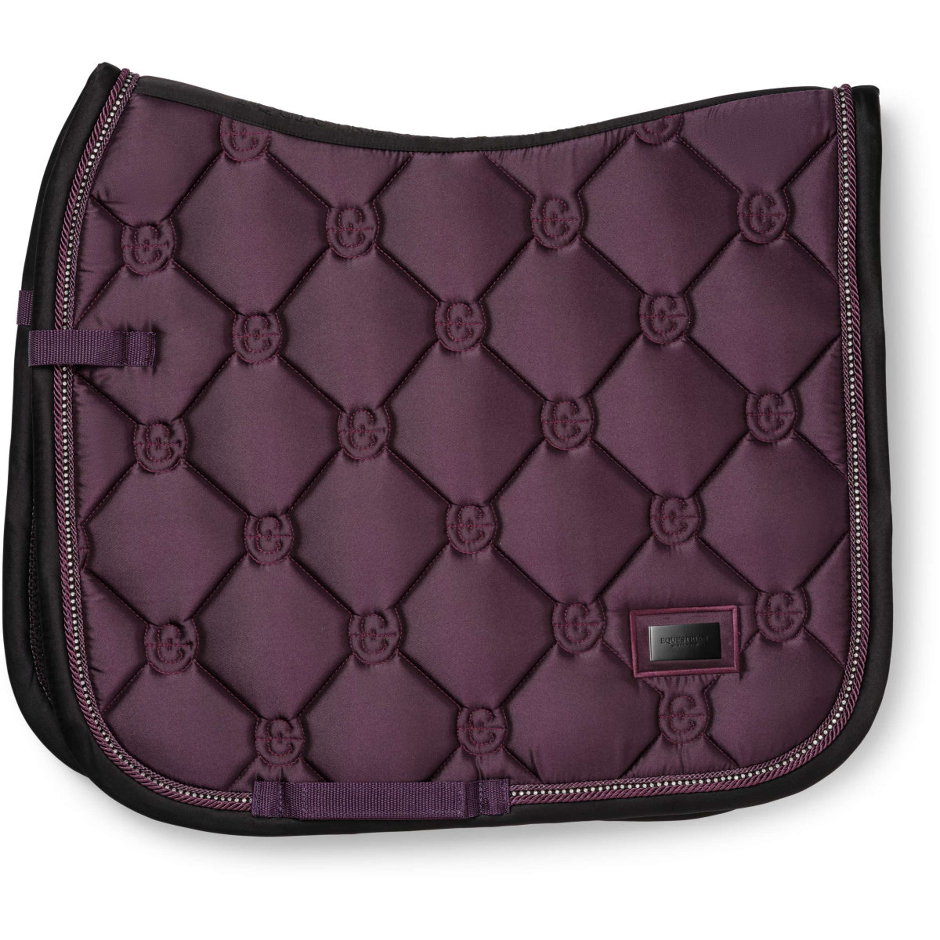 Equestrian Stockholm Zadeldekje Crystal Shine Dressuur Mauve Wine