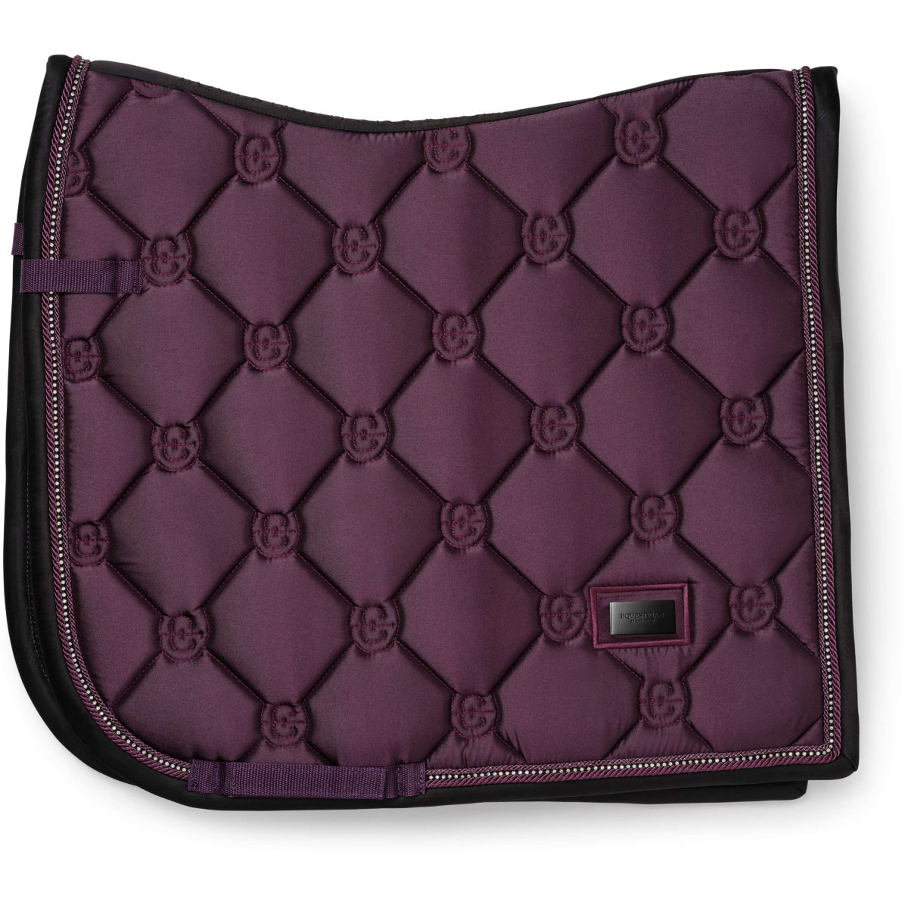 Equestrian Stockholm Zadeldekje Crystal Shine Dressuur Mauve Wine