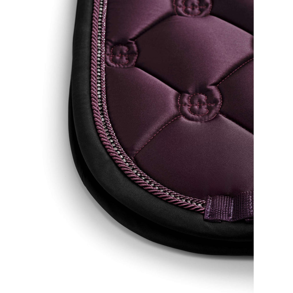 Equestrian Stockholm Zadeldekje Crystal Shine Dressuur Mauve Wine