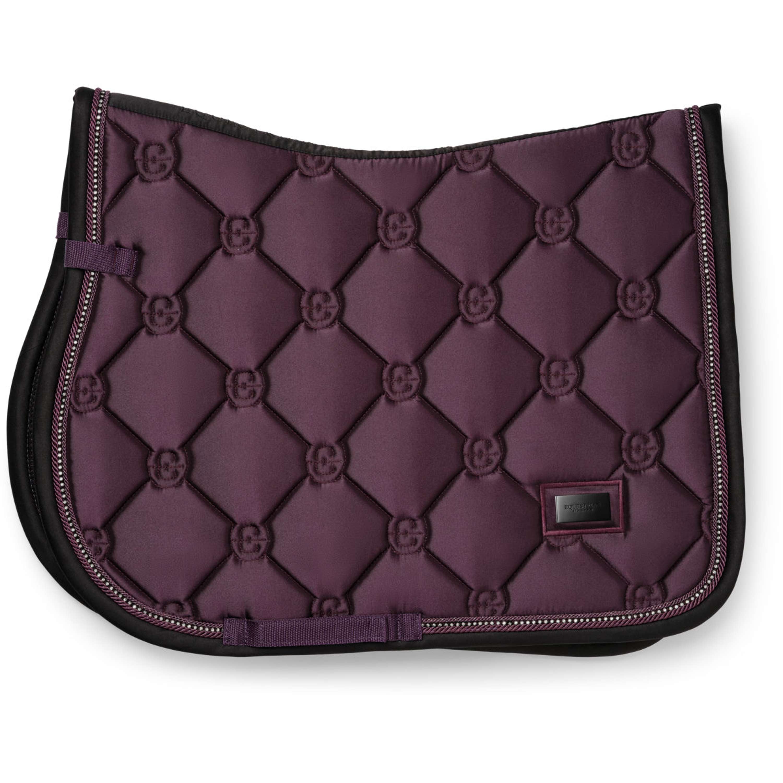 Equestrian Stockholm Zadeldekje Crystal Shine Springen Mauve Wine