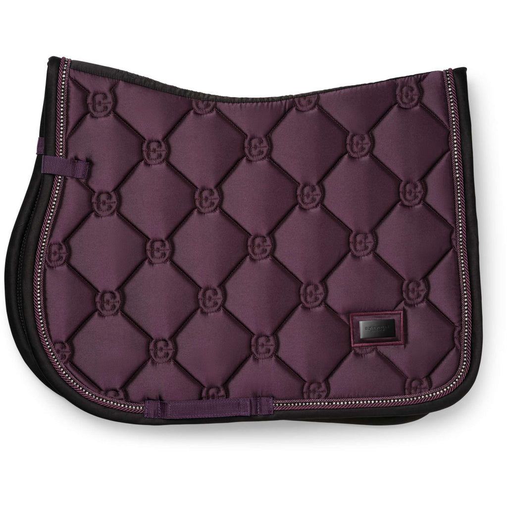 Equestrian Stockholm Zadeldekje Crystal Shine Springen Mauve Wine